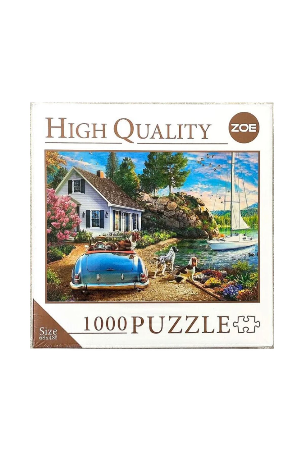 paldem High Quality 1000 Piece Car Landscape Puzzle Yetişkinler İçin 1000 Parça Arabalı Yapboz