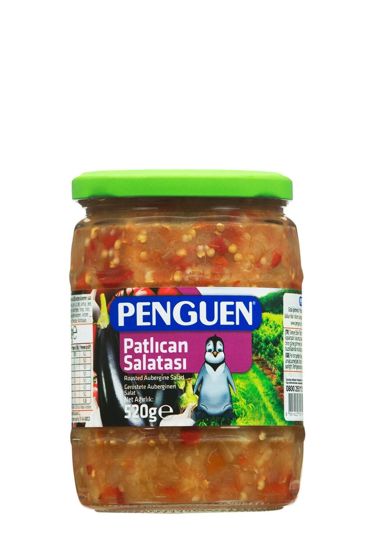 Penguen Közlenmiş Patlıcan Salatası 520 Gr. (12'li)