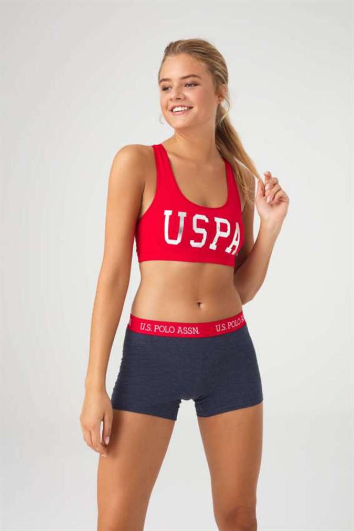 U.S. Polo Assn. U.S. Polo Assn. Kadın Büstiyer & Boxer Şort 2'li Takım US1&P1.0.0.O2.26