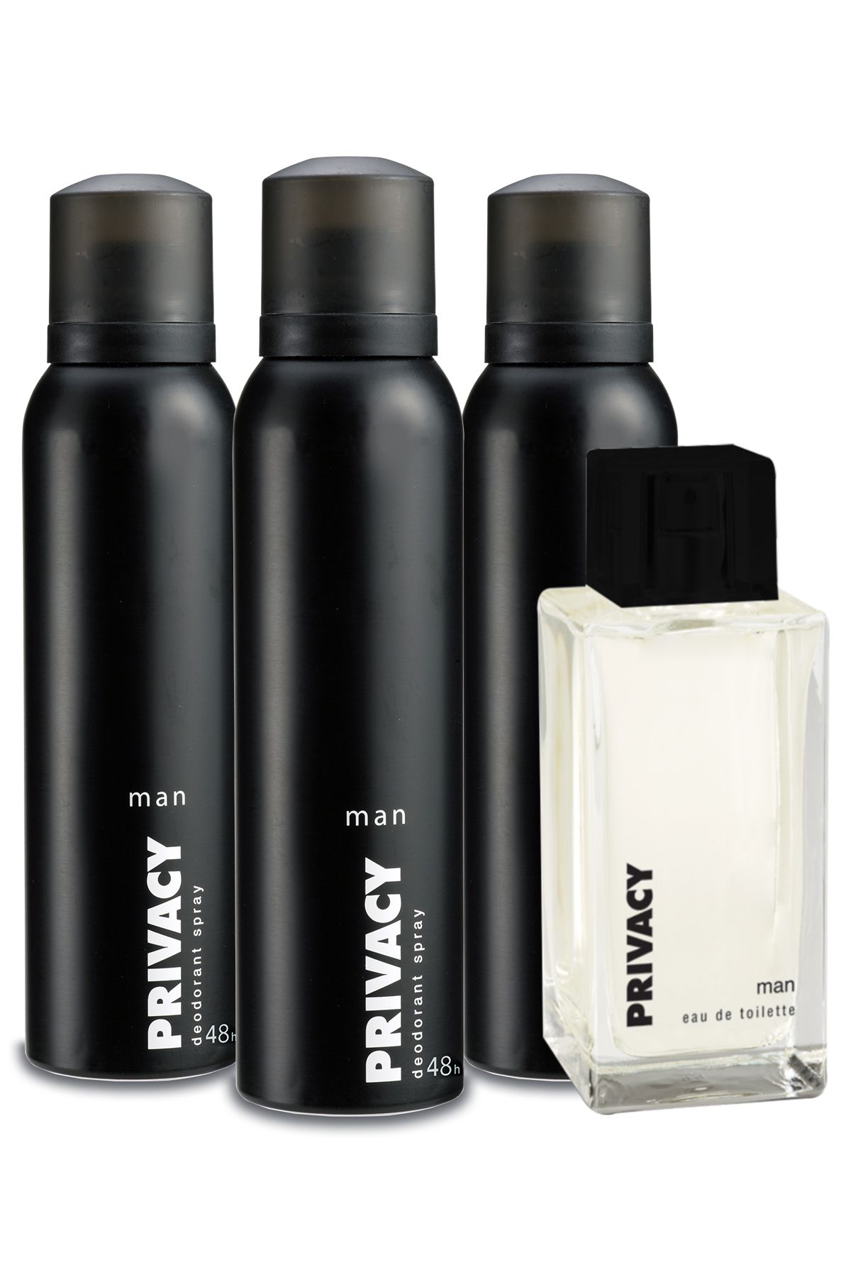 Privacy Man Edt Parfüm 100ml & Deodorant 3x150ml