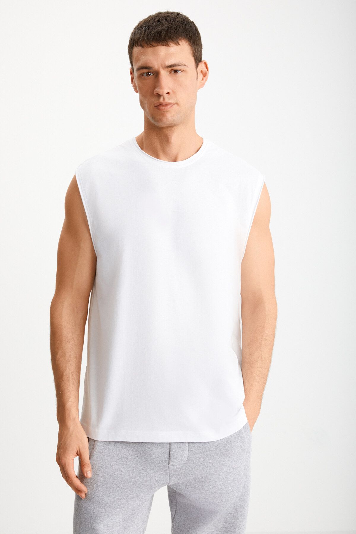GRIMELANGE DANTE Erkek Beyaz T-Shirt