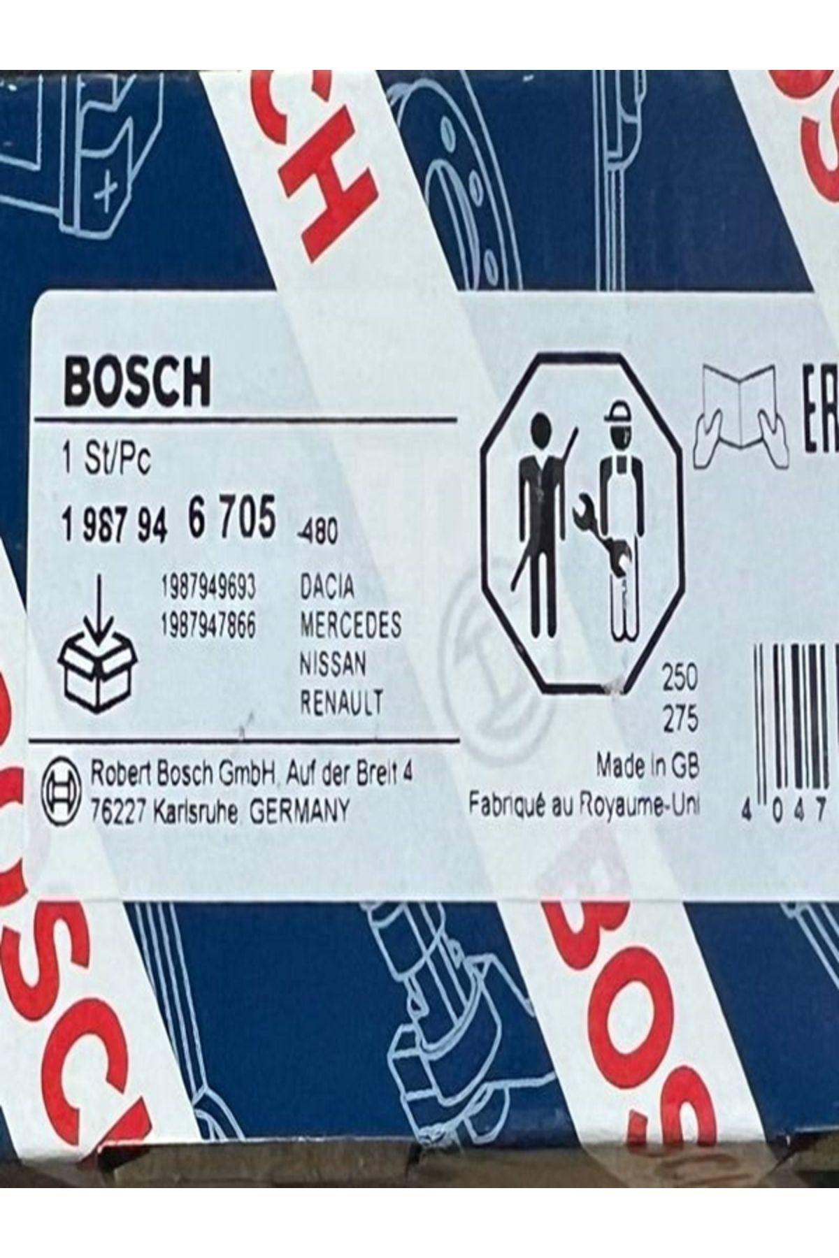 Bosch 1987946705 Triger Seti 130C11508R - 130C14613R EURO 5 1.5 K9K MOTOR CLIO II  IV KANGOO MEGANE II III