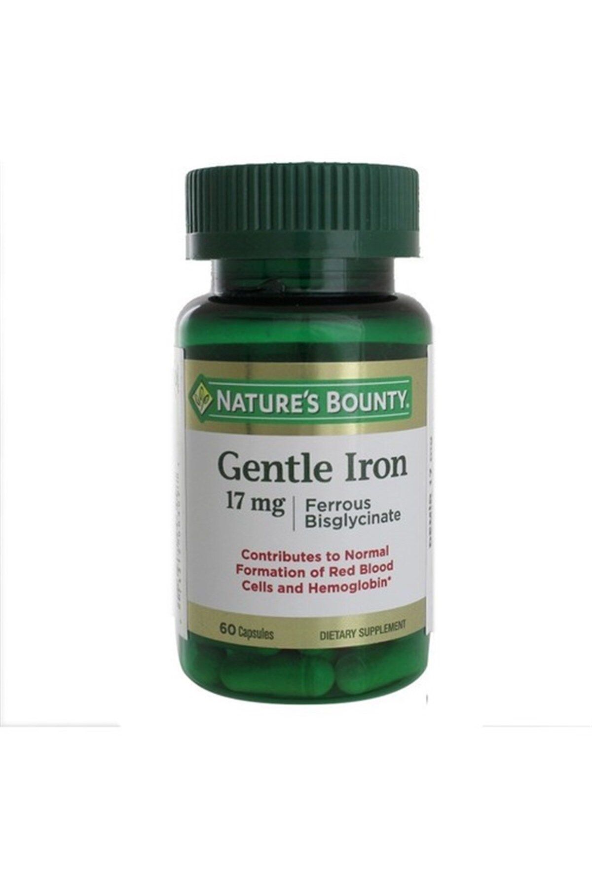 Natures Bounty Gentle Iron 17 Mg 60 Kapsül