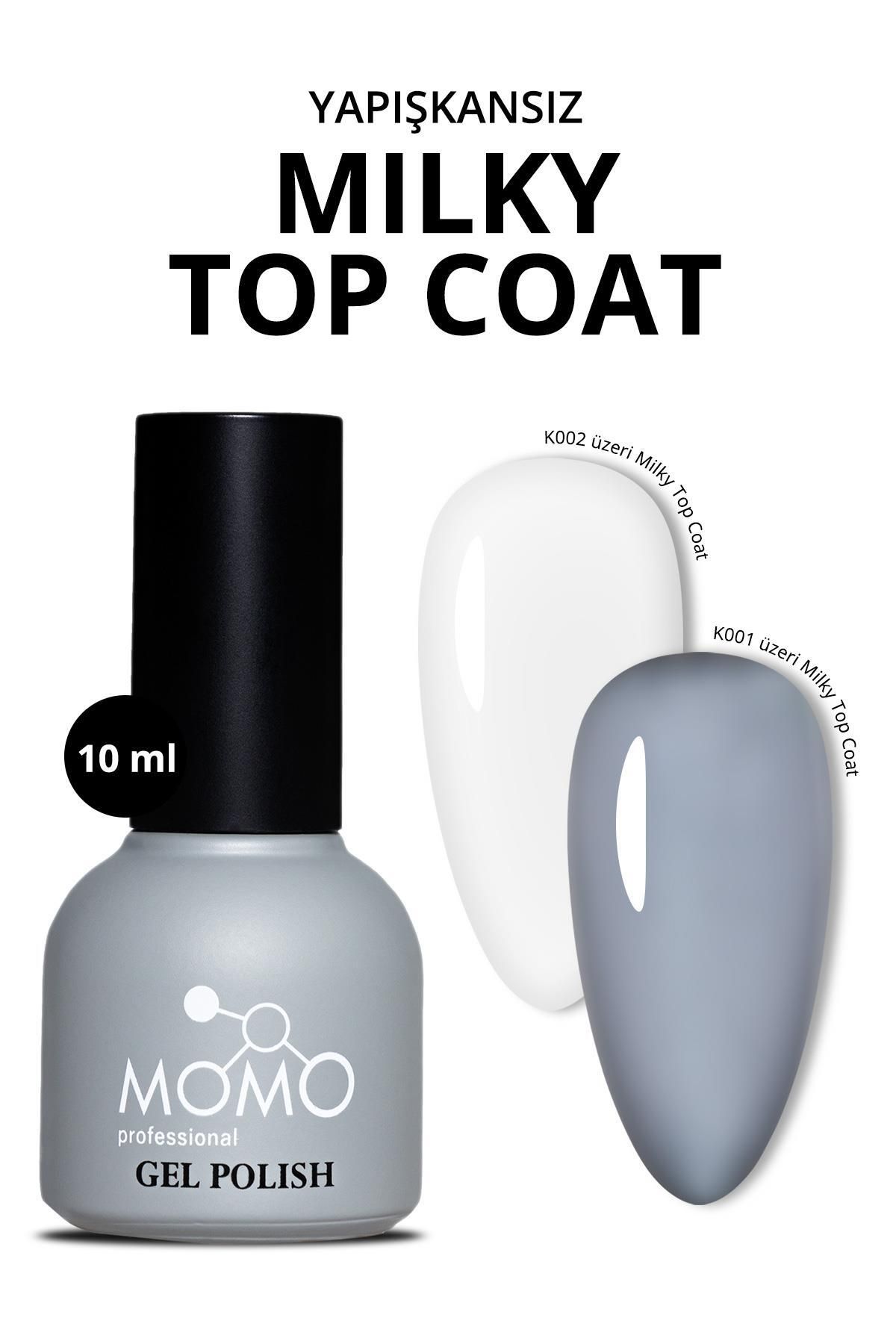 MOMO professional Kalıcı Oje İçin Milky Top Coat, Rakı Beyazı 10 ml