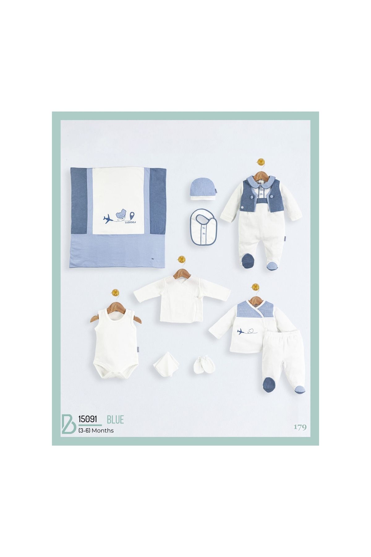 Babydola -15091 10'LU ZIBIN SET-GREY