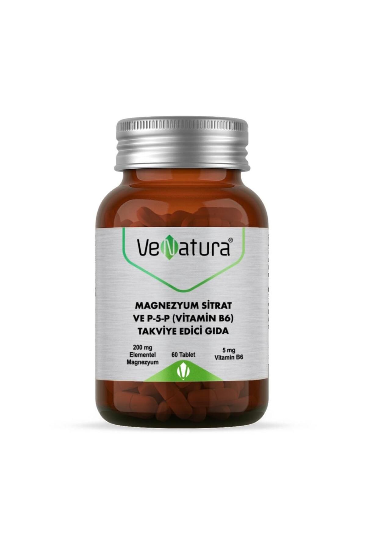 Venatura Magnezyum Sitrat Ve P-5-p (VİTAMİN B6) 60 Tablet