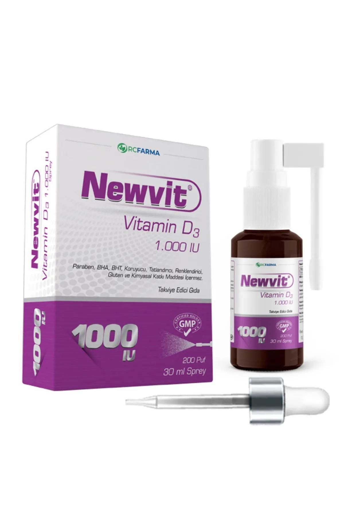 Rcfarma Newvit Vitamin D3 Sprey Damla 1.000iu