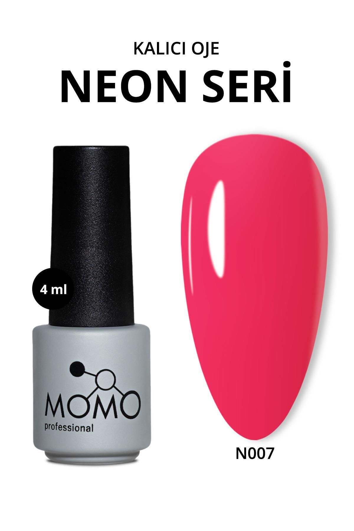 MOMO professional Kalıcı Oje N007 Neon Barbi Pembe 4 ml