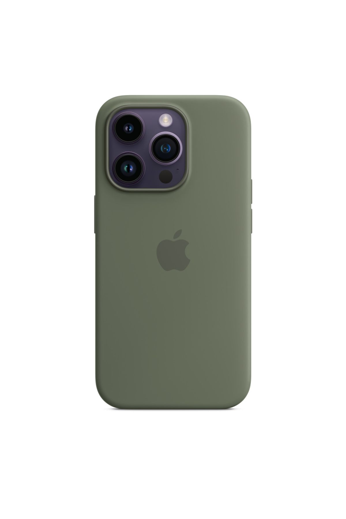Stendhal iPhone 15 Pro Uyumlu Kılıf içi Kadife Klasik Zeytin Yeşili