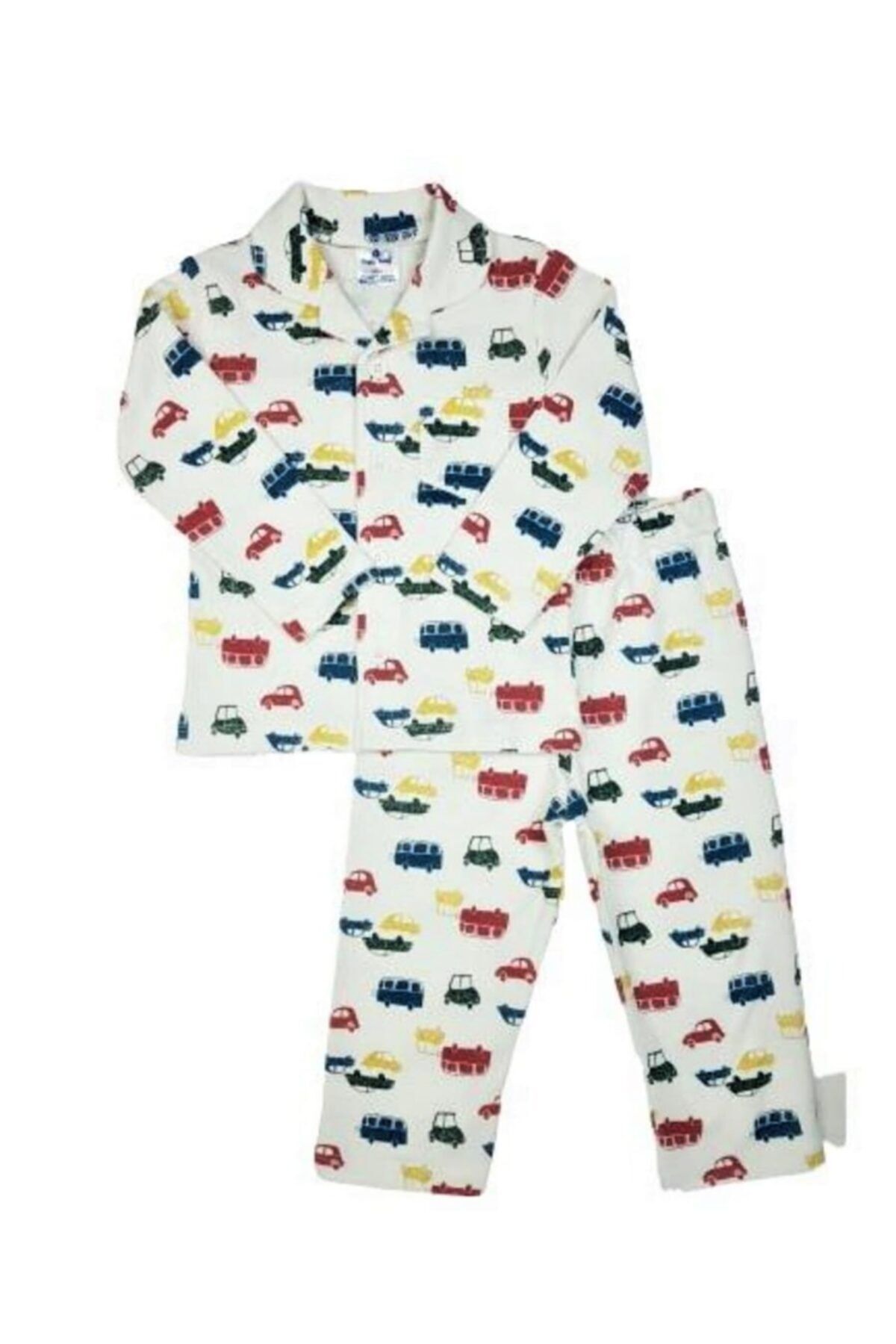 Luggi Erkek Çocuk Ekru Desenli  Pijama Takımı