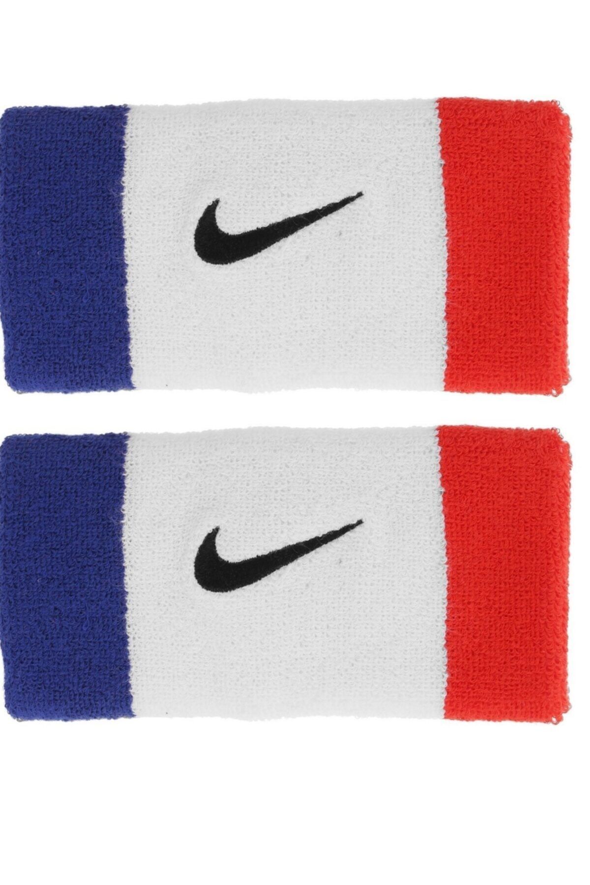 Nike Nıke Swoosh Double Wıde Bileklik Mavi Beyaz Kırmızı