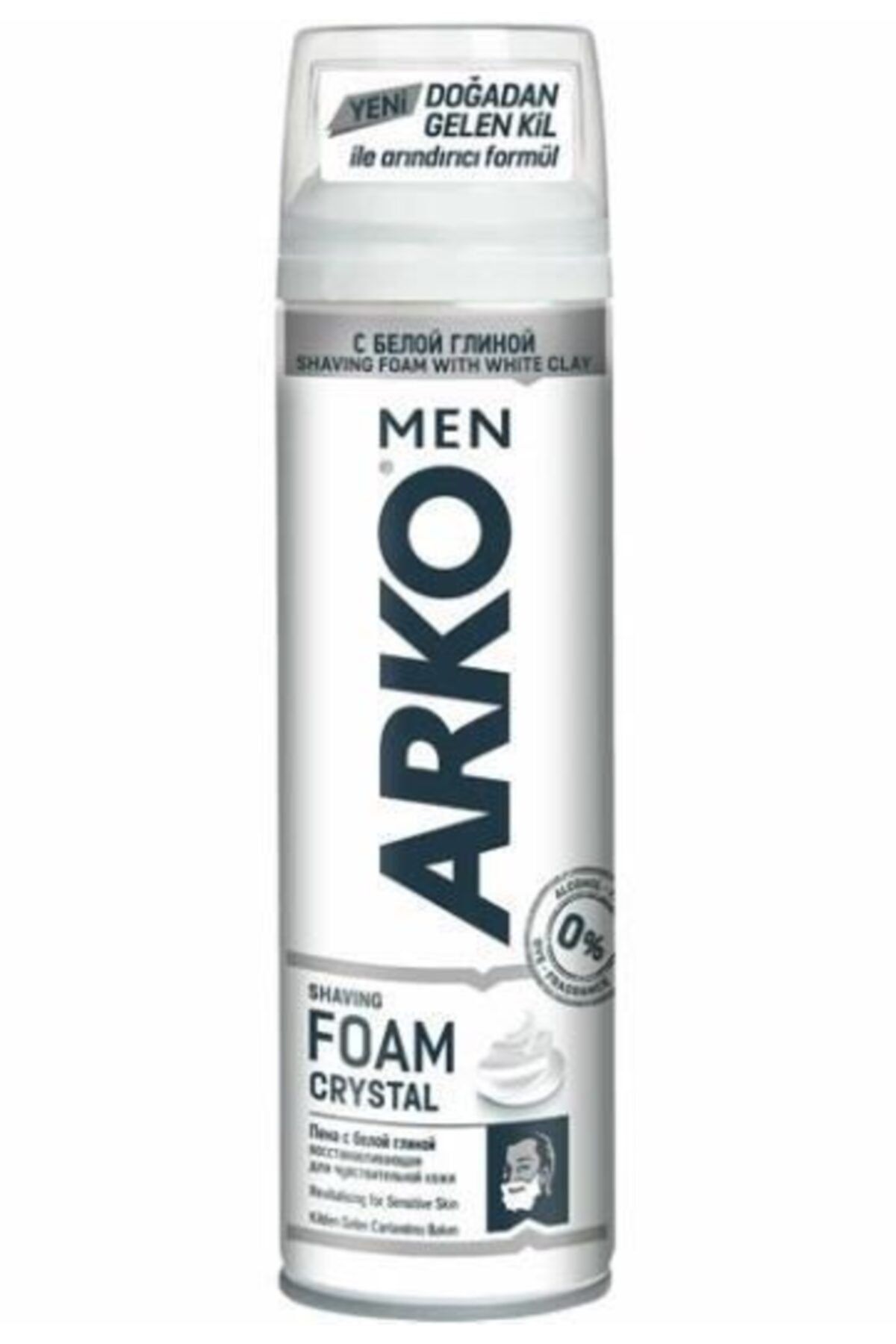 Arko Men Traş Köpüğü Crystal Kil Özlü 200 ml