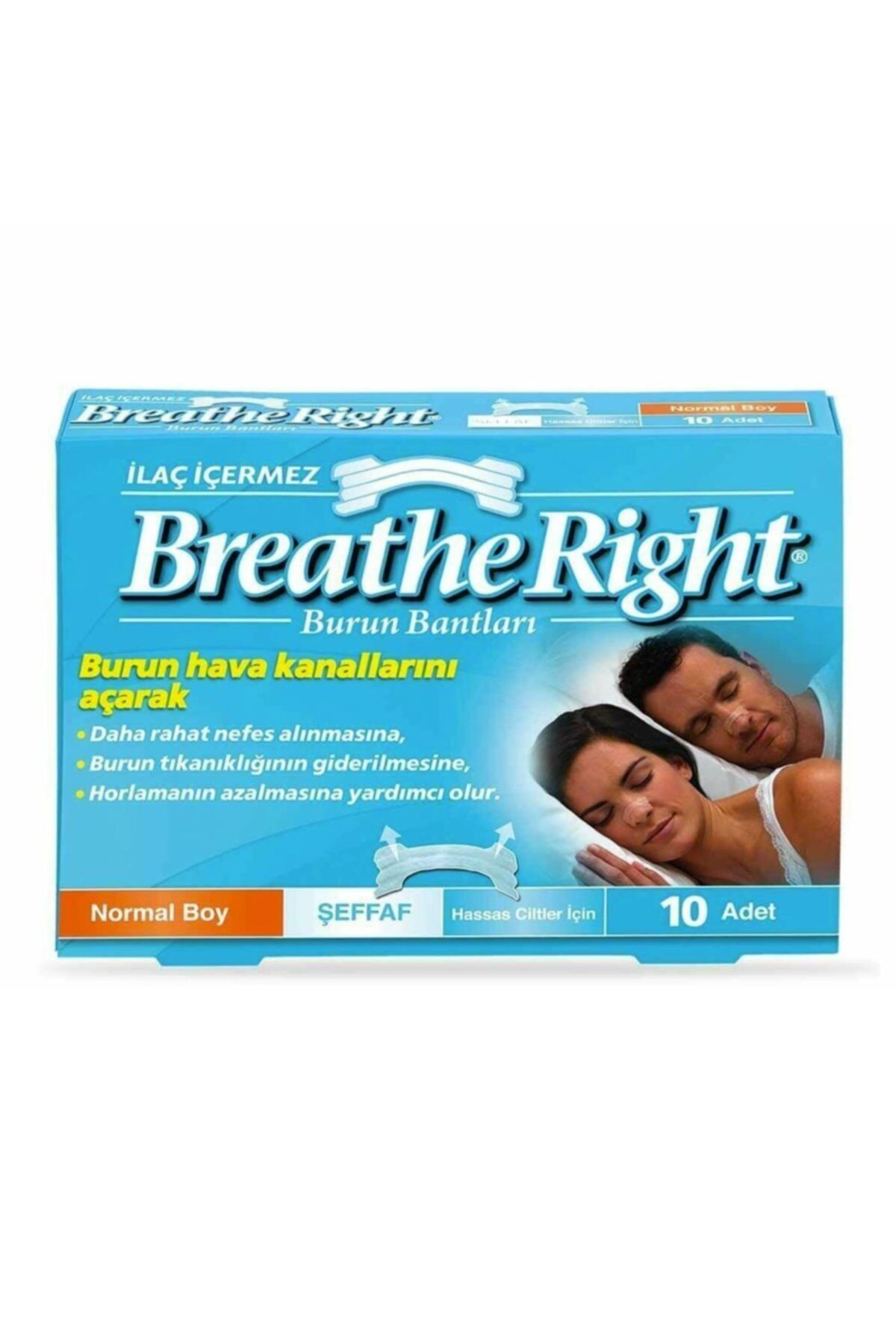 Breathe Right Breathe Right Şeffaf Burun Bandı