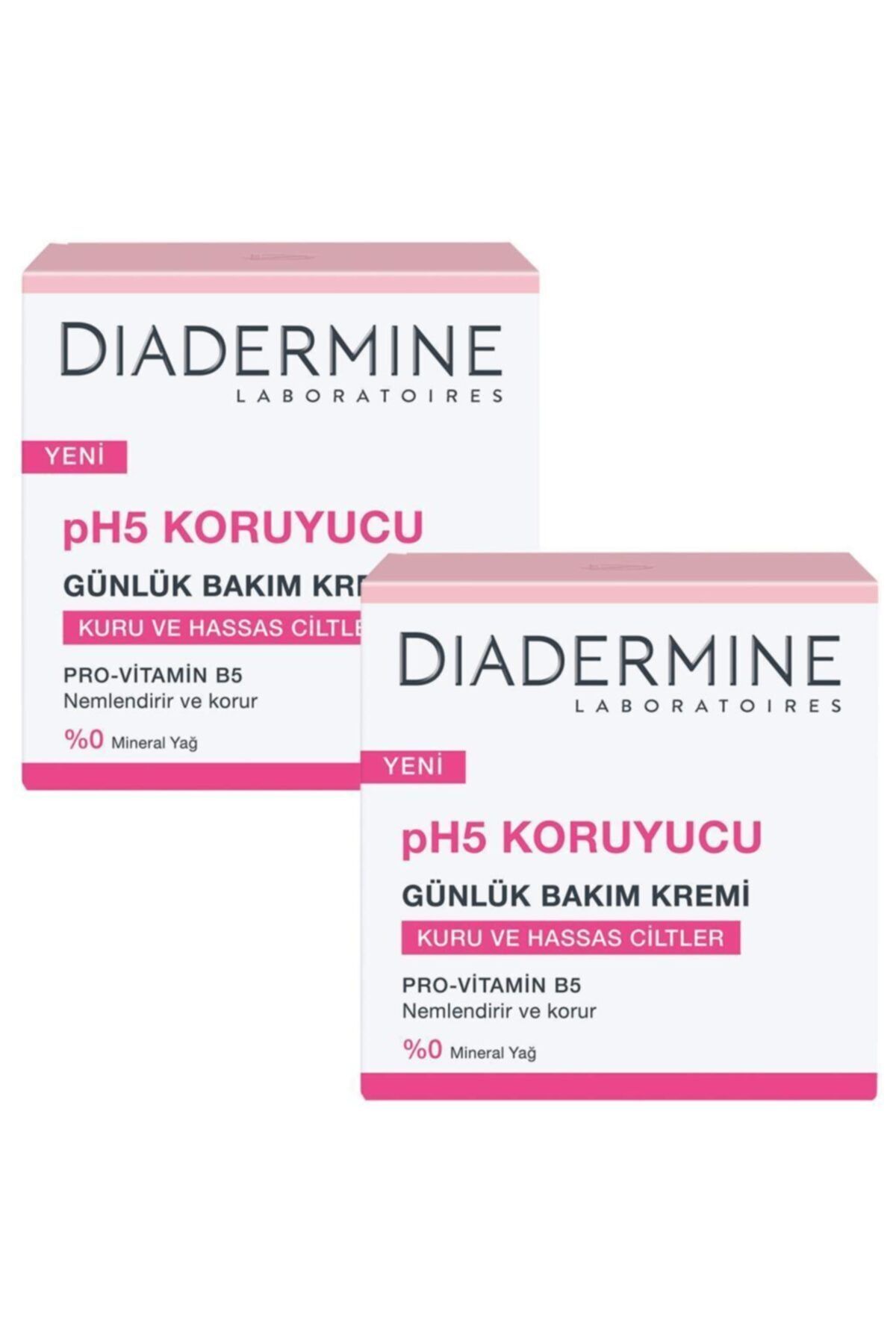 Diadermine Ph5 Koruyucu Günlük Bakım Kremi 50 Ml. 2'li (kuru Ve Hassas Ciltler/provitamin B5)