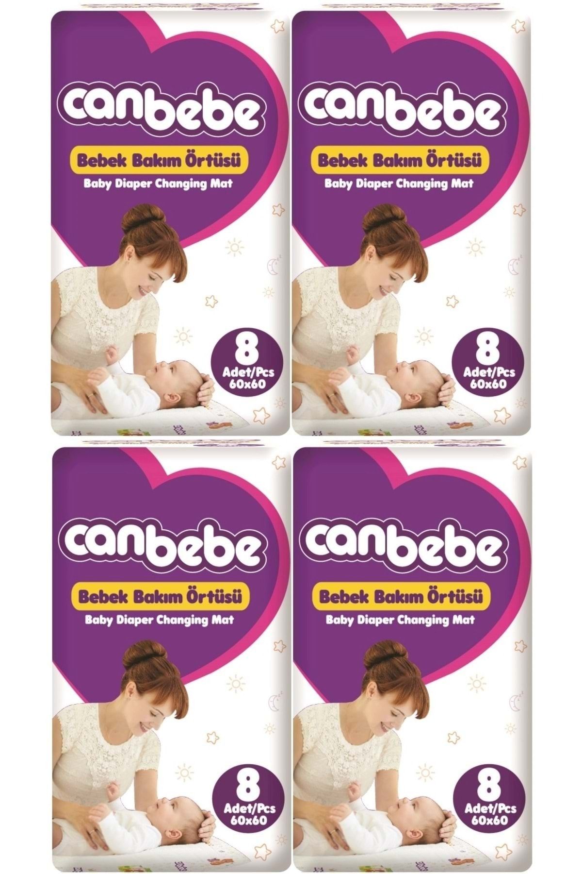 Canbebe Bebek Bakım Örtüsü Alt Açma 32 Adet (4pk*8)