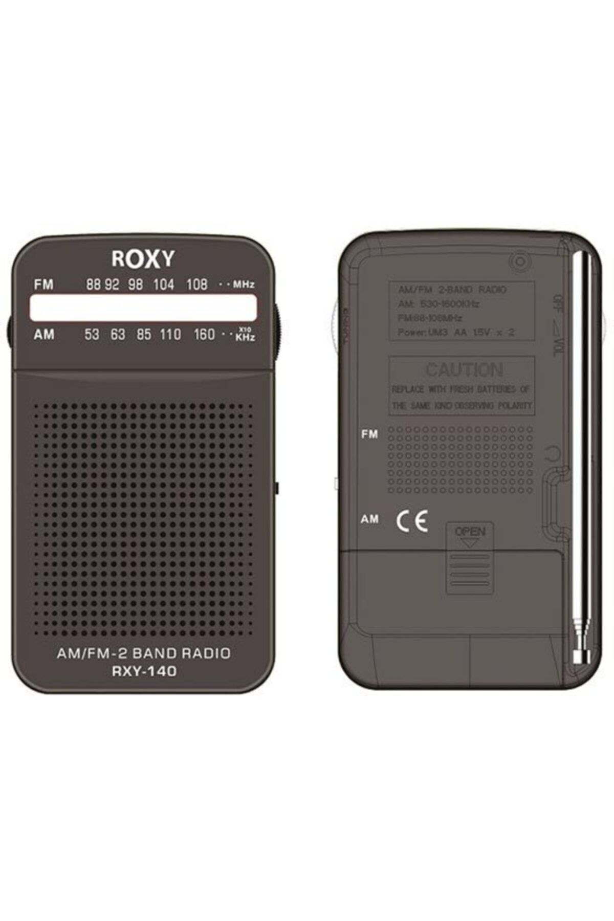 Roxy Rxy-140fm Cep Tipi Mini Analog Radyo