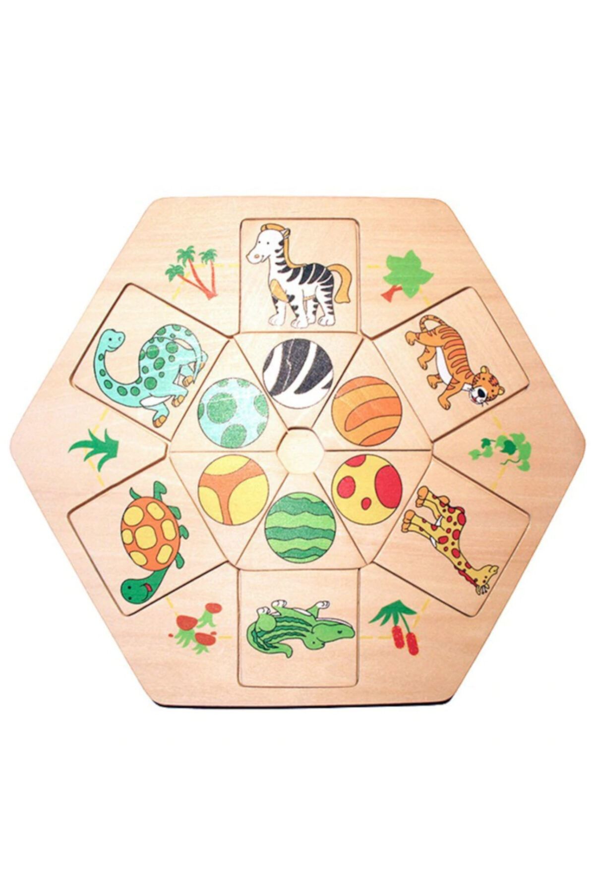 Wooden Toys Ahşap Hayvanlar Böcekler Yapboz Puzzle Pazıl
