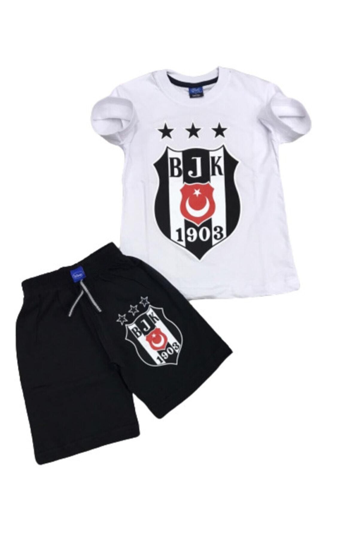 Beşiktaş Erkek Çocuk Beyaz Şortlu Takım