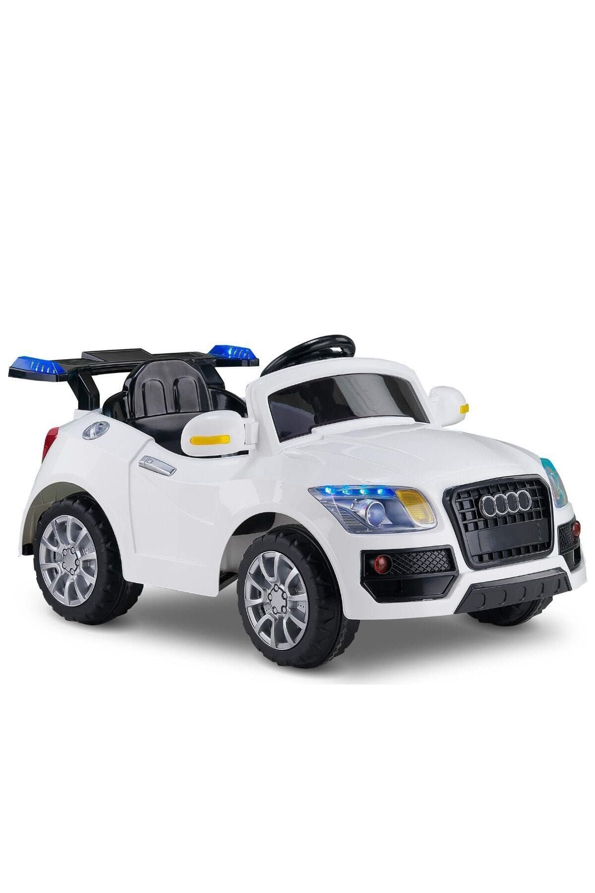 Babyhope Audı Model Akülü Araba Beyaz 436- E-drıve5