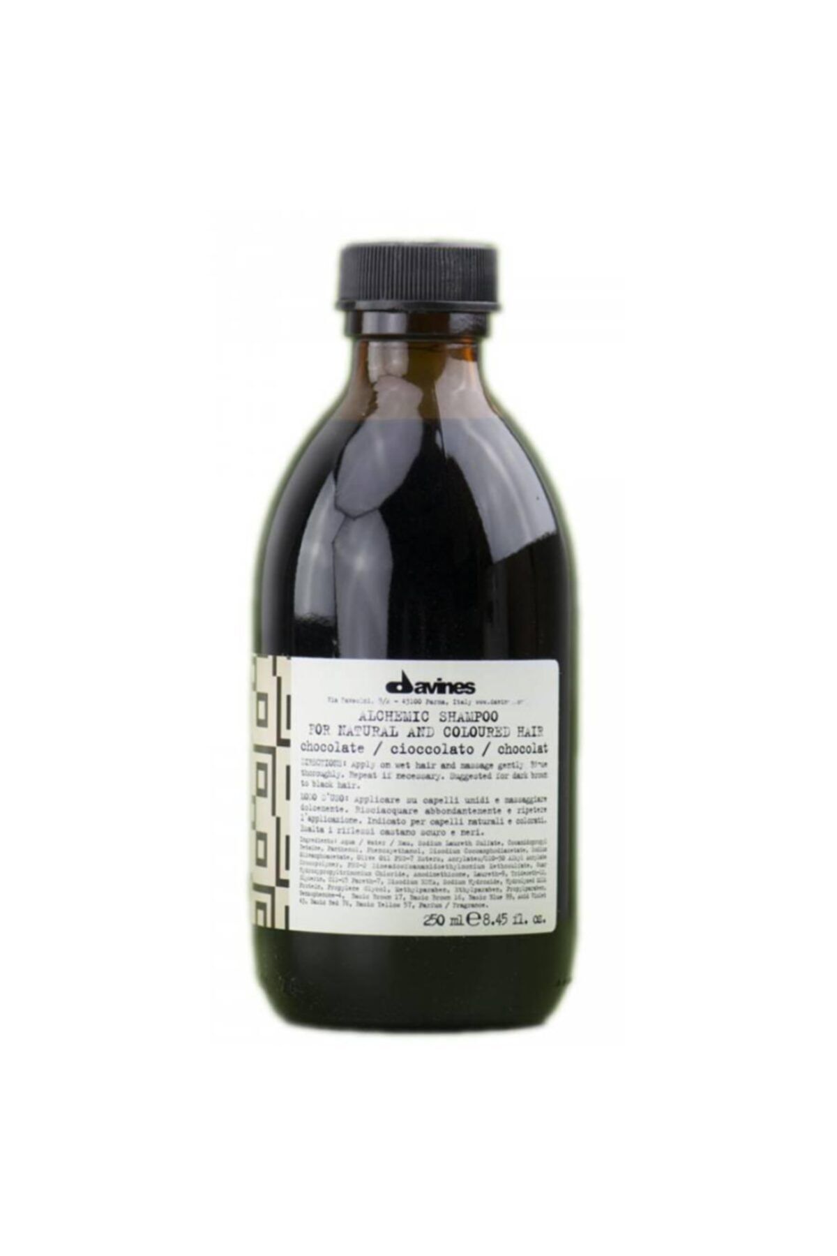 Davines Alchemic Chocolate Shampoo - Kestane Ve Kahve Saçlar Için Renk Tazeleyici Şampuan 280 ml