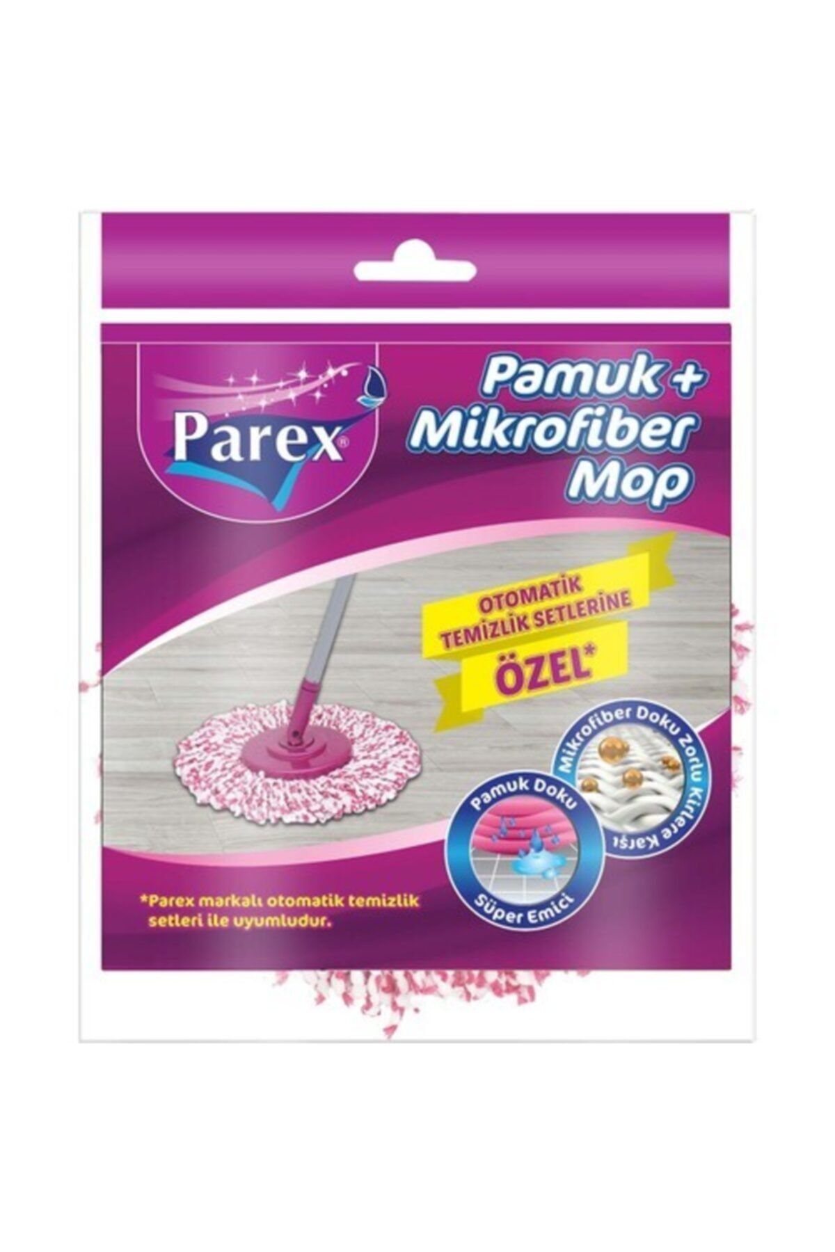 Parex Pamuk+Mikrofiber Yedek Mop