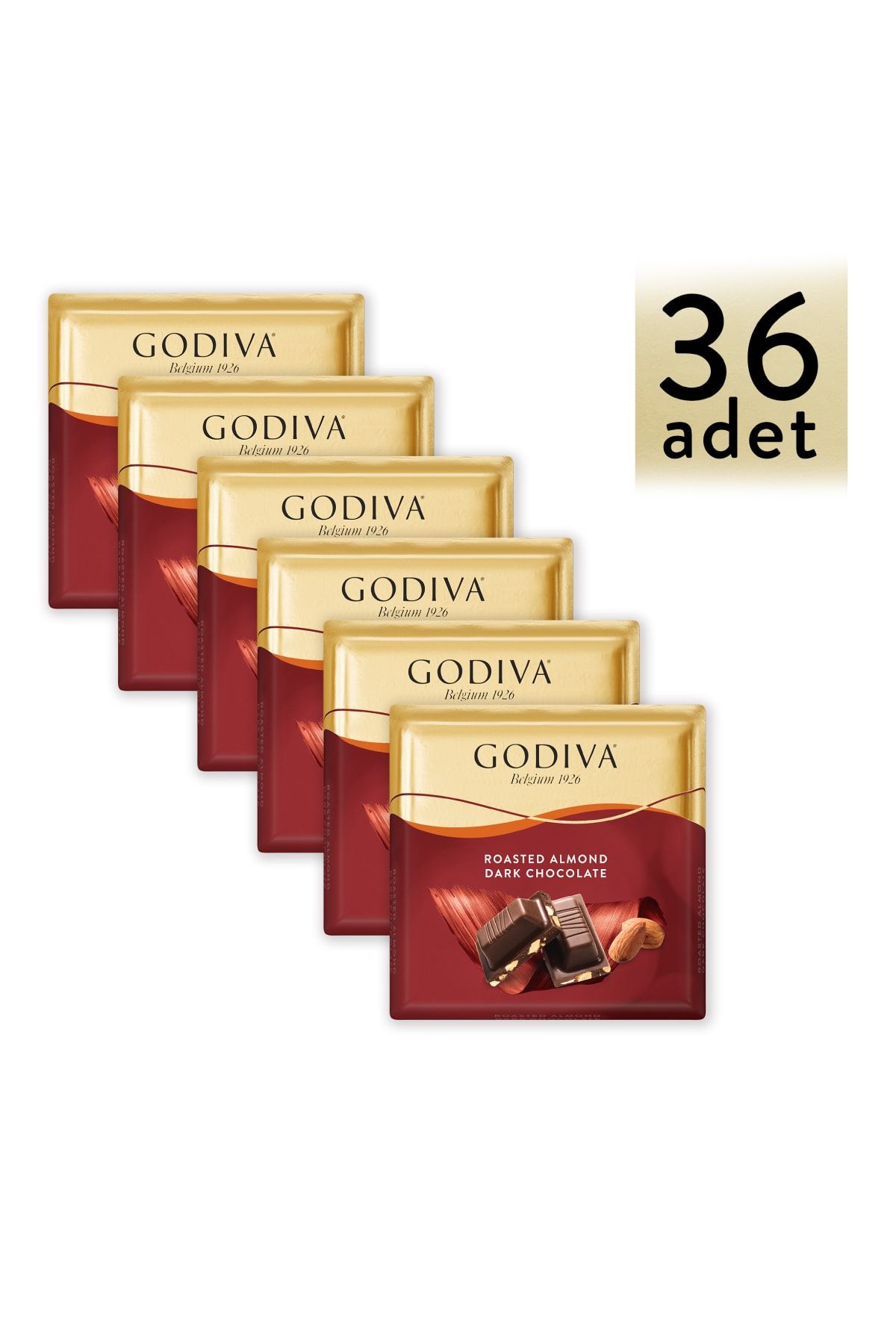 Godiva Godıva Kare Çikolata Badem Bıtter 60g X36 Adet