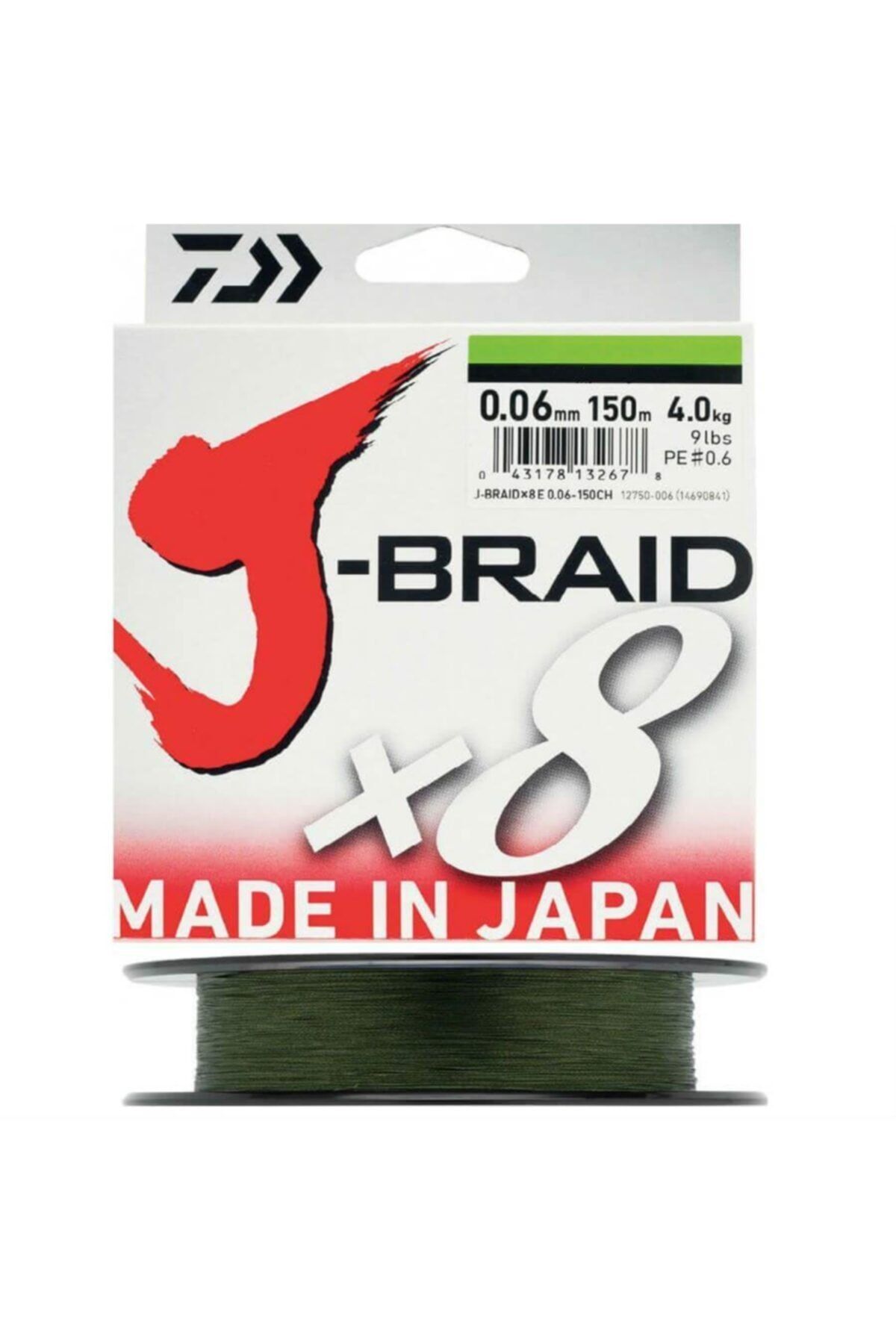 DAIWA Iptal Daiwa J-braid 8b Koyu Yeşil 150m Ip Misina 0,16
