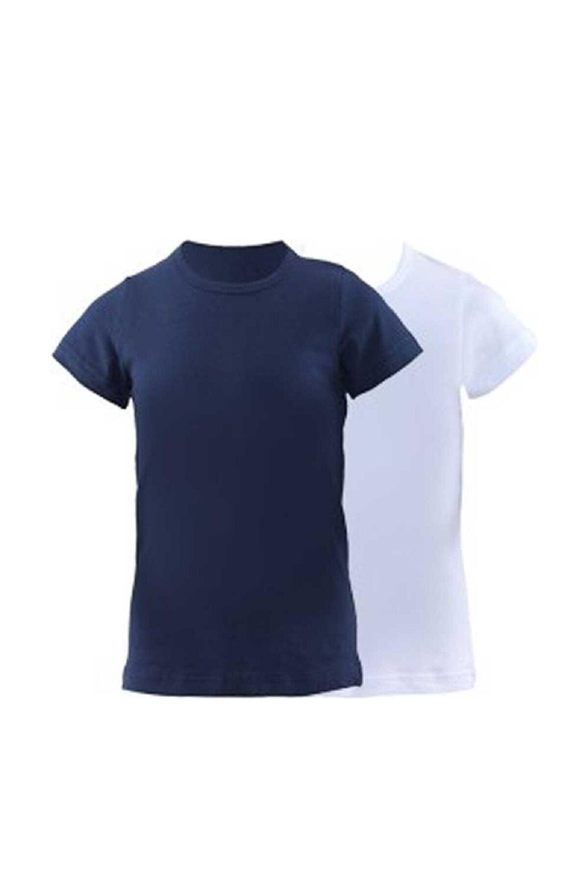 Blackspade Erkek Çocuk Lacivert-beyaz 2'li Paket Fanila T-shirt
