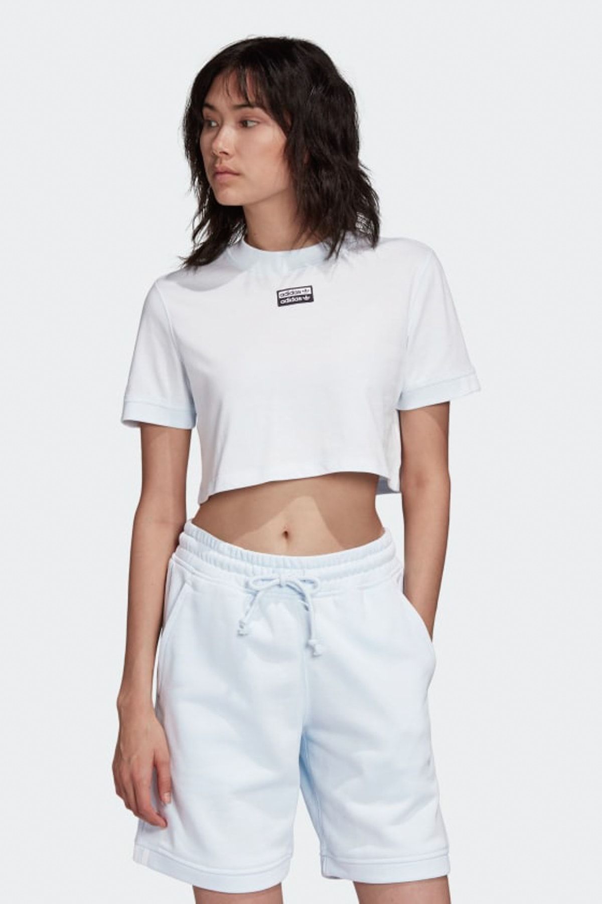 adidas Kadın Spor T-Shirt - Tee Cropped - FM2518