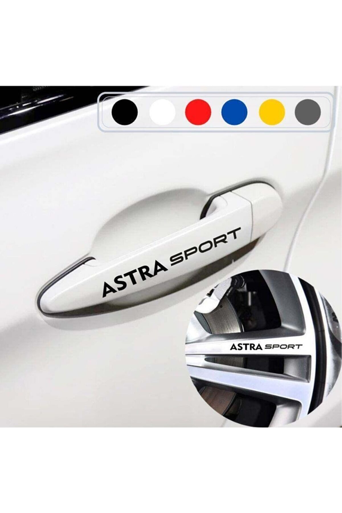 bys Opel Astra Için Kapı Kolu Ve Jant Sticker (10 Adet)