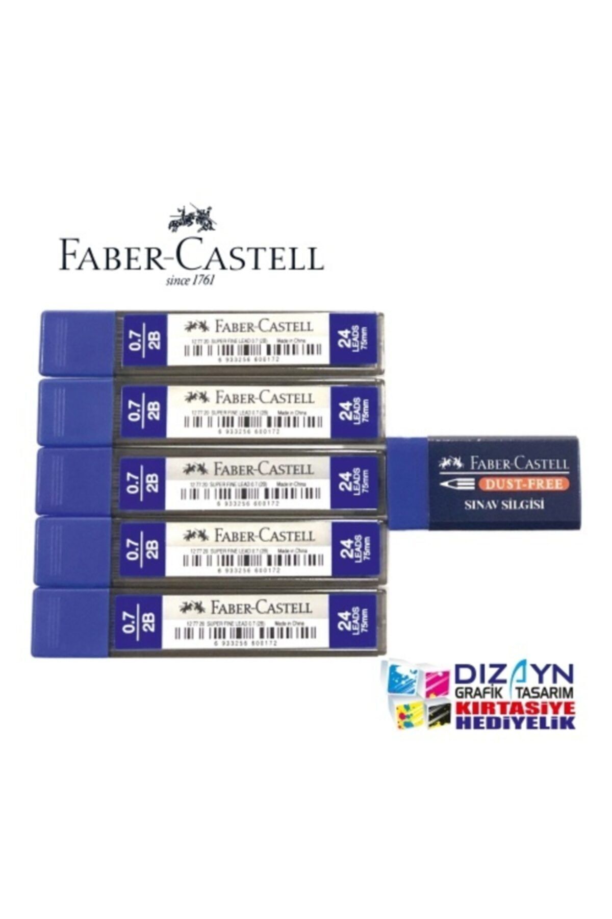 Faber Castell 5 Min + 1 Silgi Set 0,7 2b