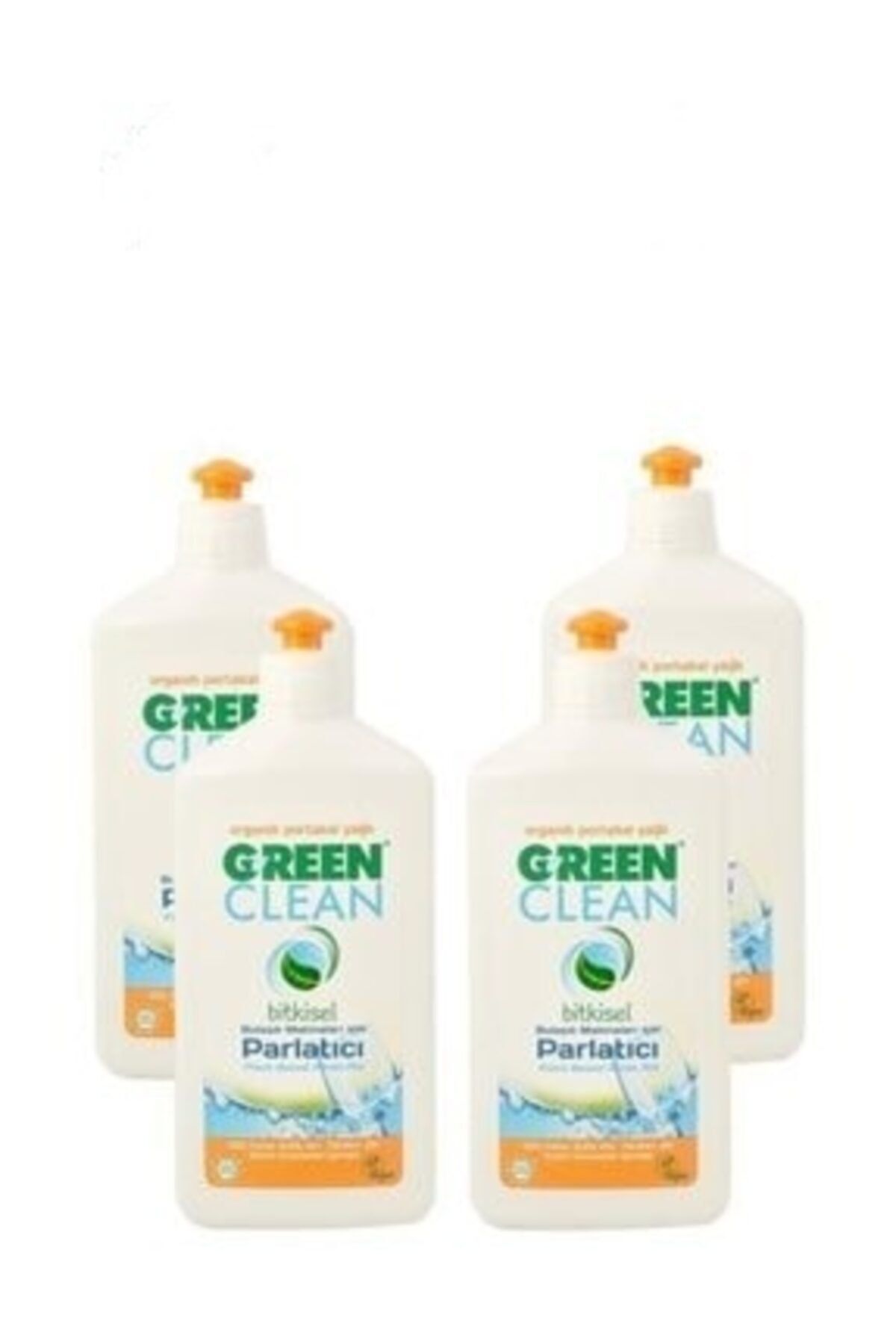 Green Clean Organik Portakal Yağlı Bulaşık Makinesi Parlatıcı 500 ml 4'lü Set