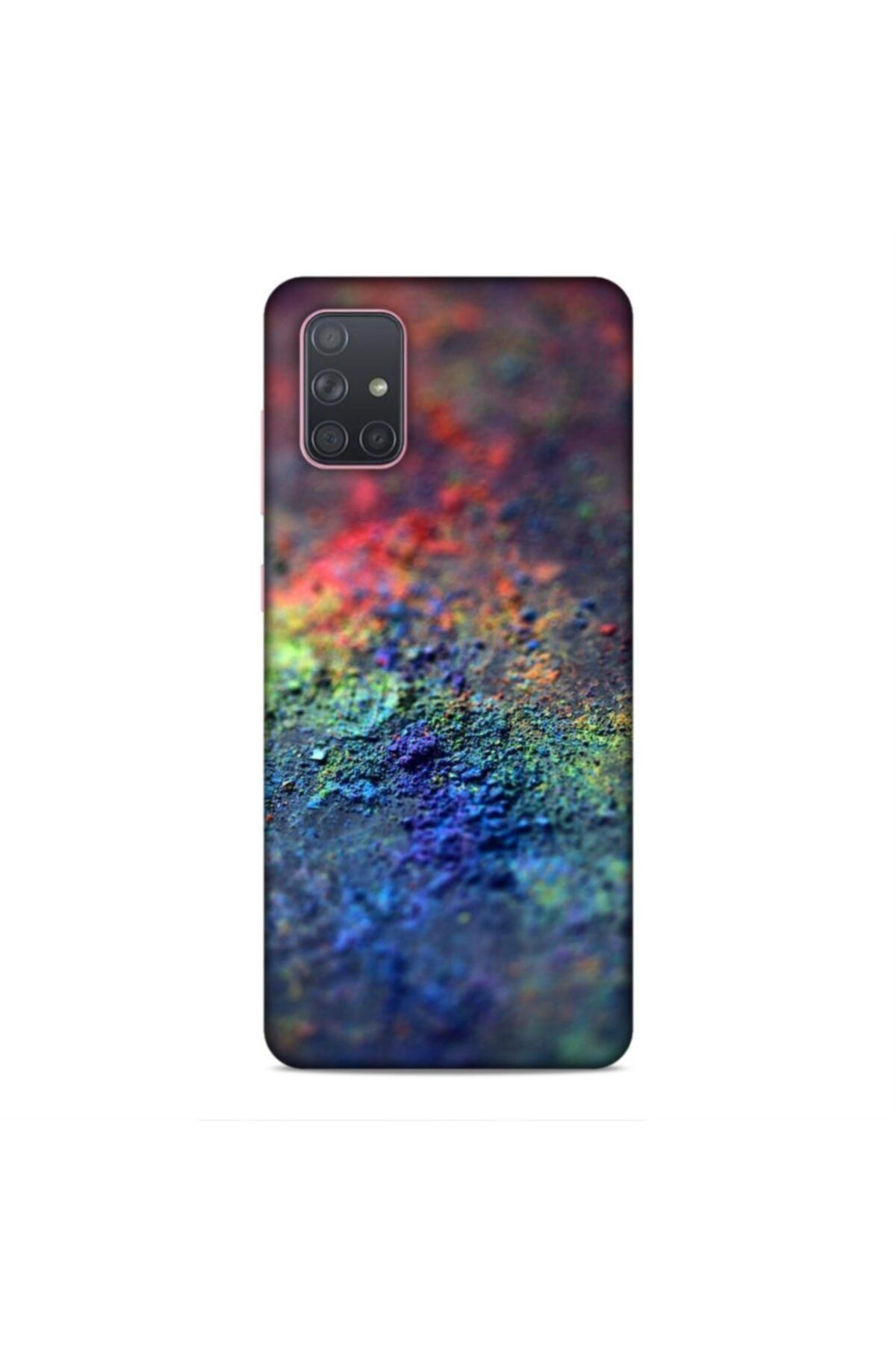 Pickcase Samsung Galaxy A71 Kılıf Desenli Arka Kapak Renkli Toprak