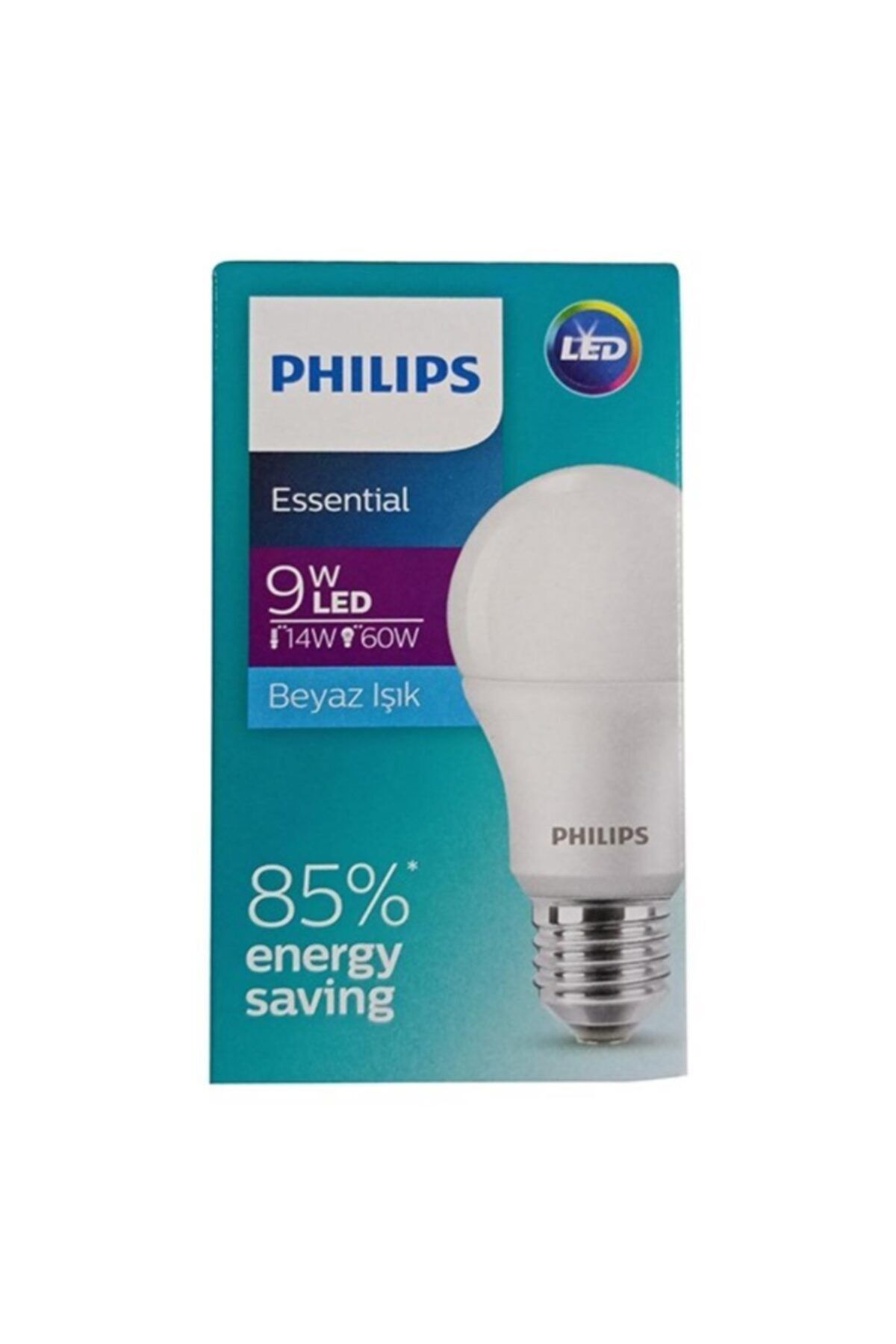 Philips Phılıps - Essential Led Ampul 9w-60w Beyaz E27 Duy 929001913468