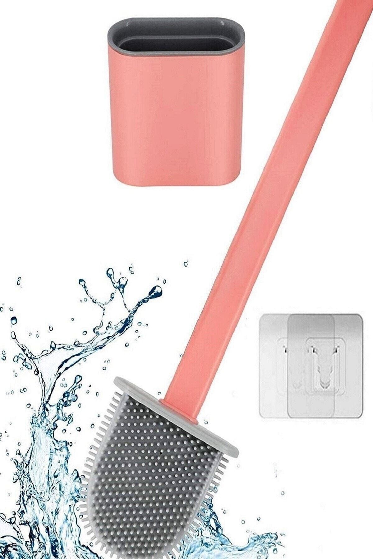 Tilbe Home Silikon Banyo Tuvalet Klozet Fırçası ve Tutucu Set Toilet Brush Set