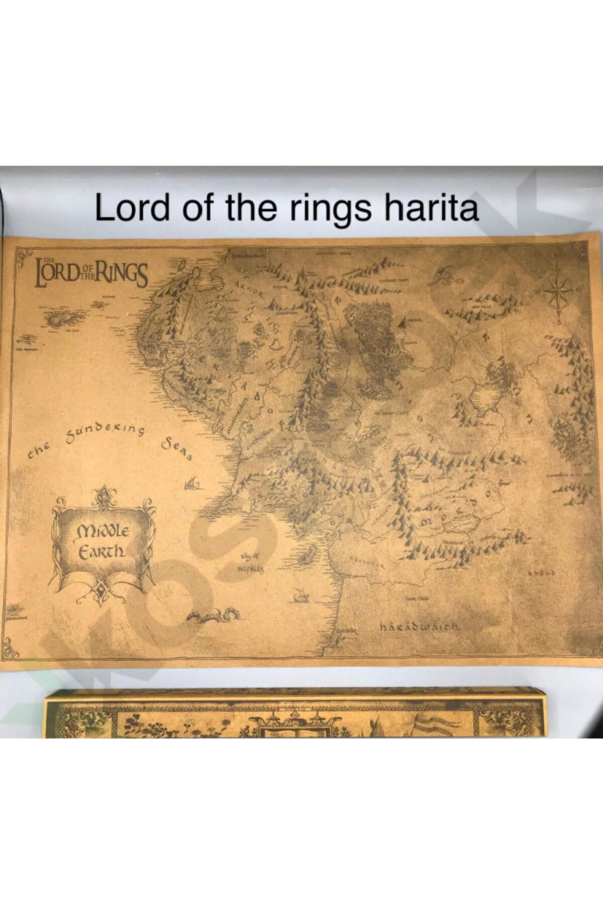 Köstebek Lord Of The Rings - Orta Dünya Haritası