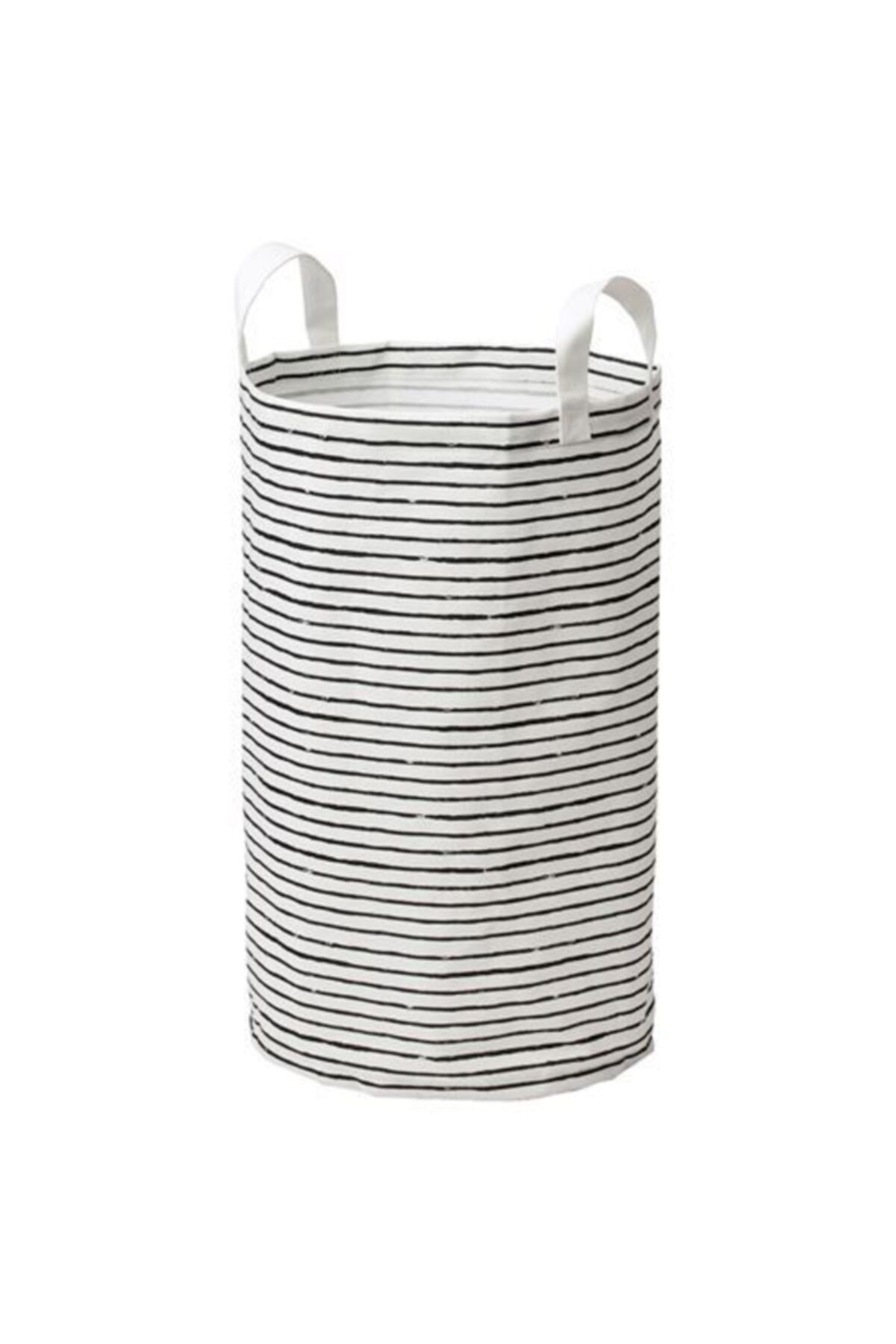 IKEA 60 Litre Çamaşır Torbası,sepeti Meridyendukkan Beyaz-siyah Katlanabilir Sepet