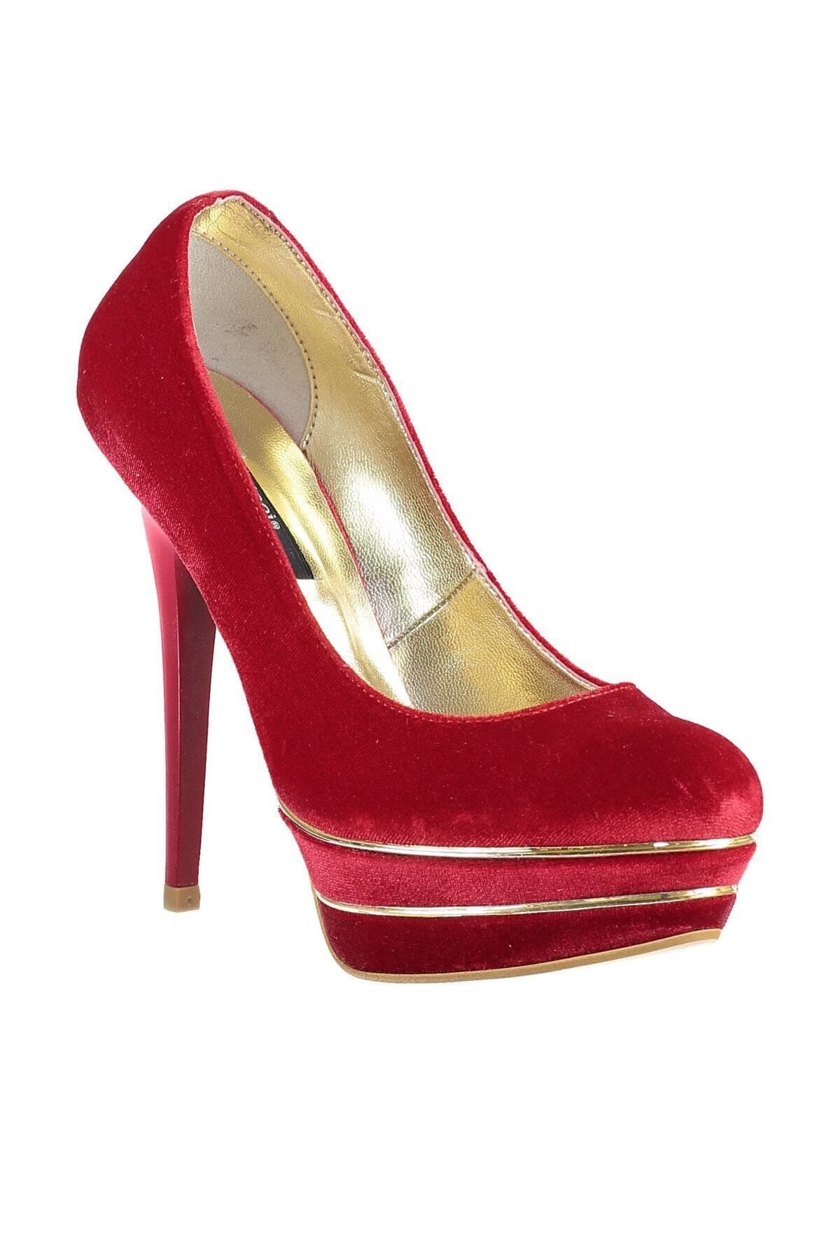 İnci Kırmızı Kadın Topuklu Ayakkabı 120115798800