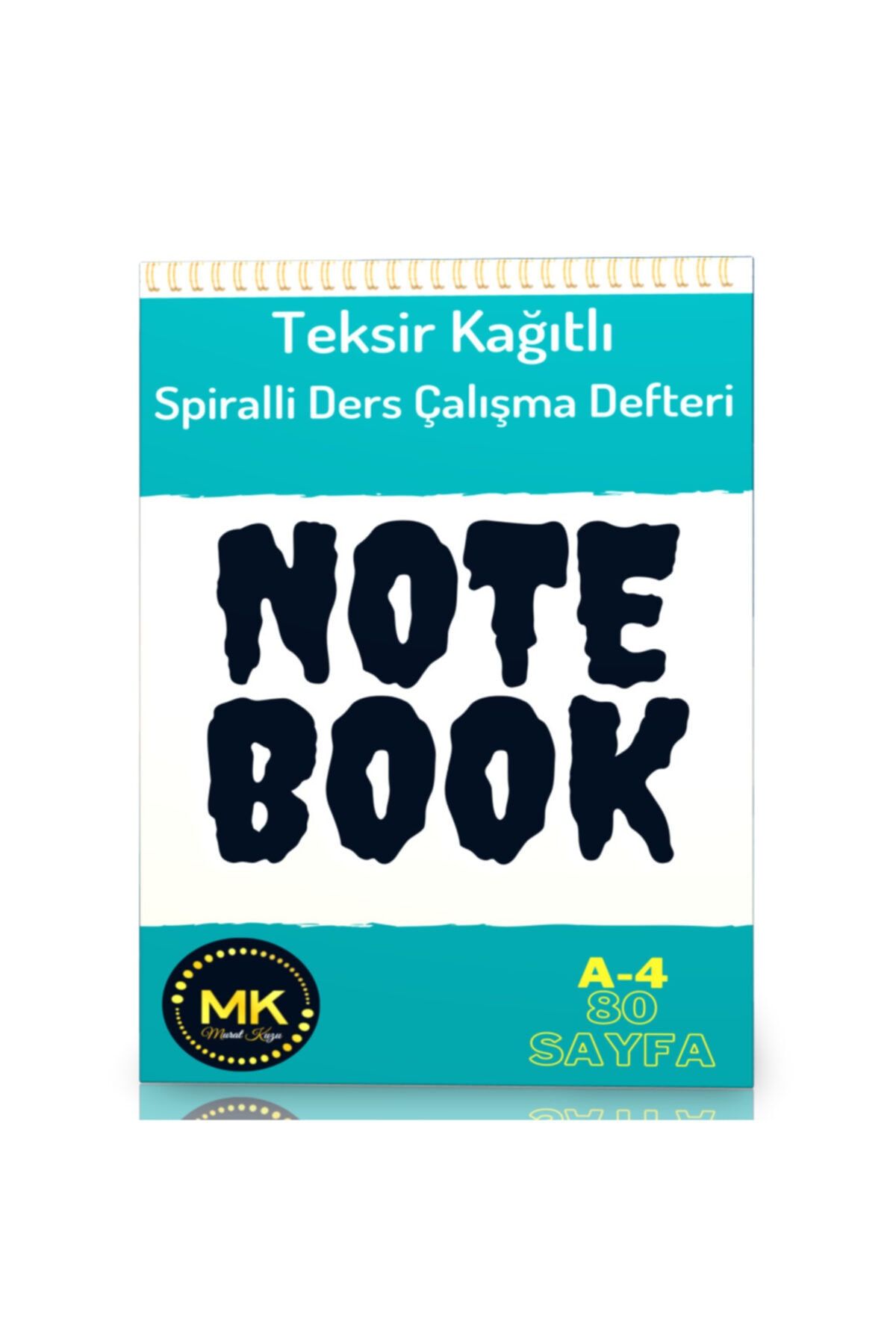 Enine Boyuna Eğitim Teksir Kağıtlı Spiralli Ders Çalışma Defteri (a4)