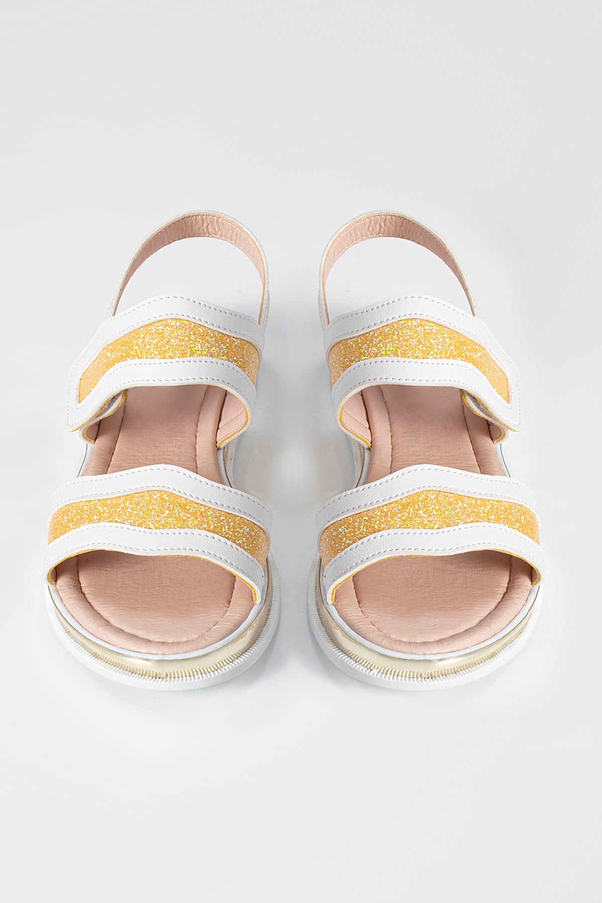 ZENOKIDO Gold Beyaz Kız Çocuk Sandalet