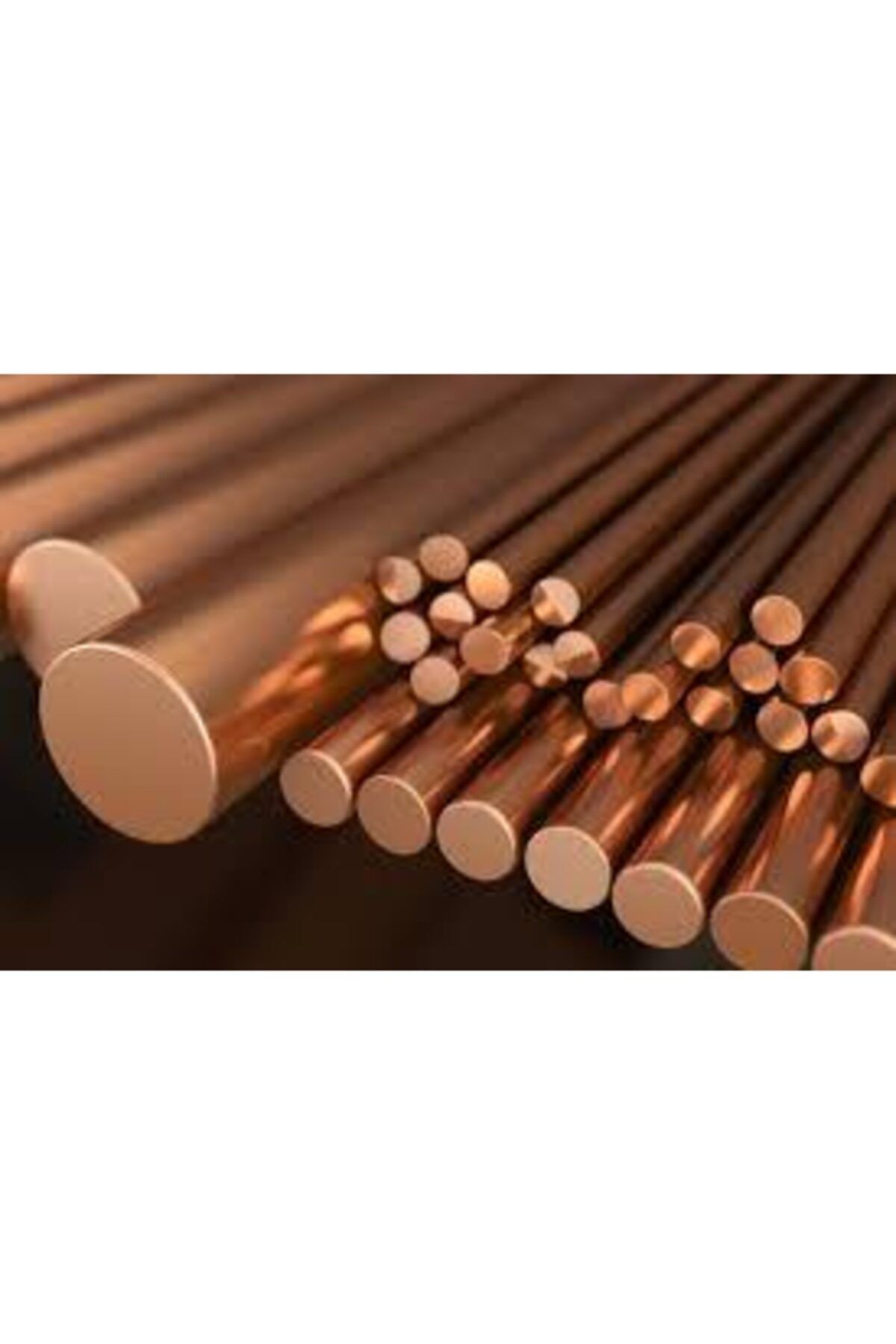 EMİN Bakır Çubuk Yuvarlak 8 Mm 1 Mt