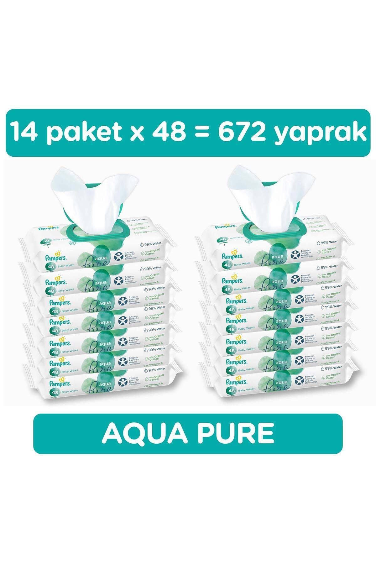 Prima Pampers Aqua Pure Islak Havlu Tekli 14x48li