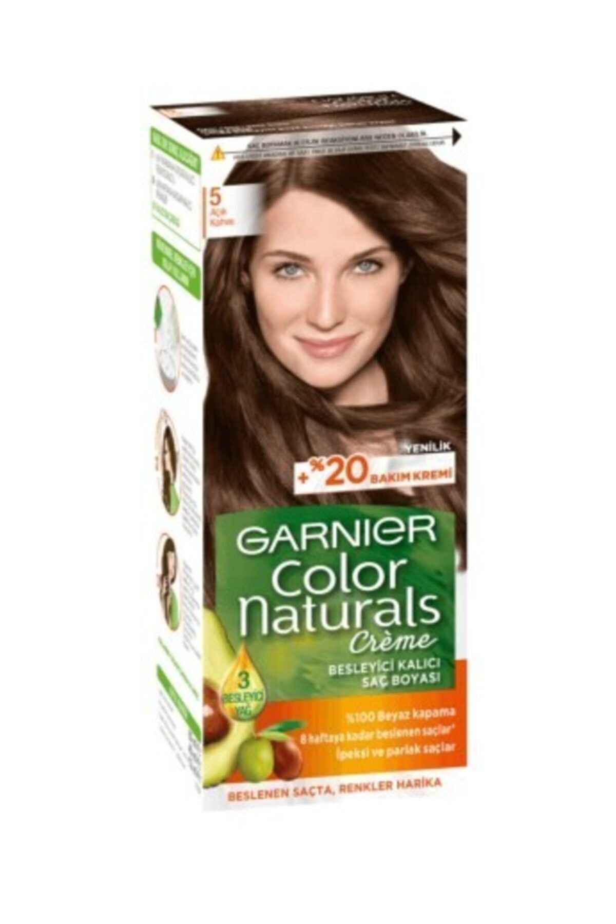 Garnier Color Naturals Saç Boyası 5 Açık Kahve