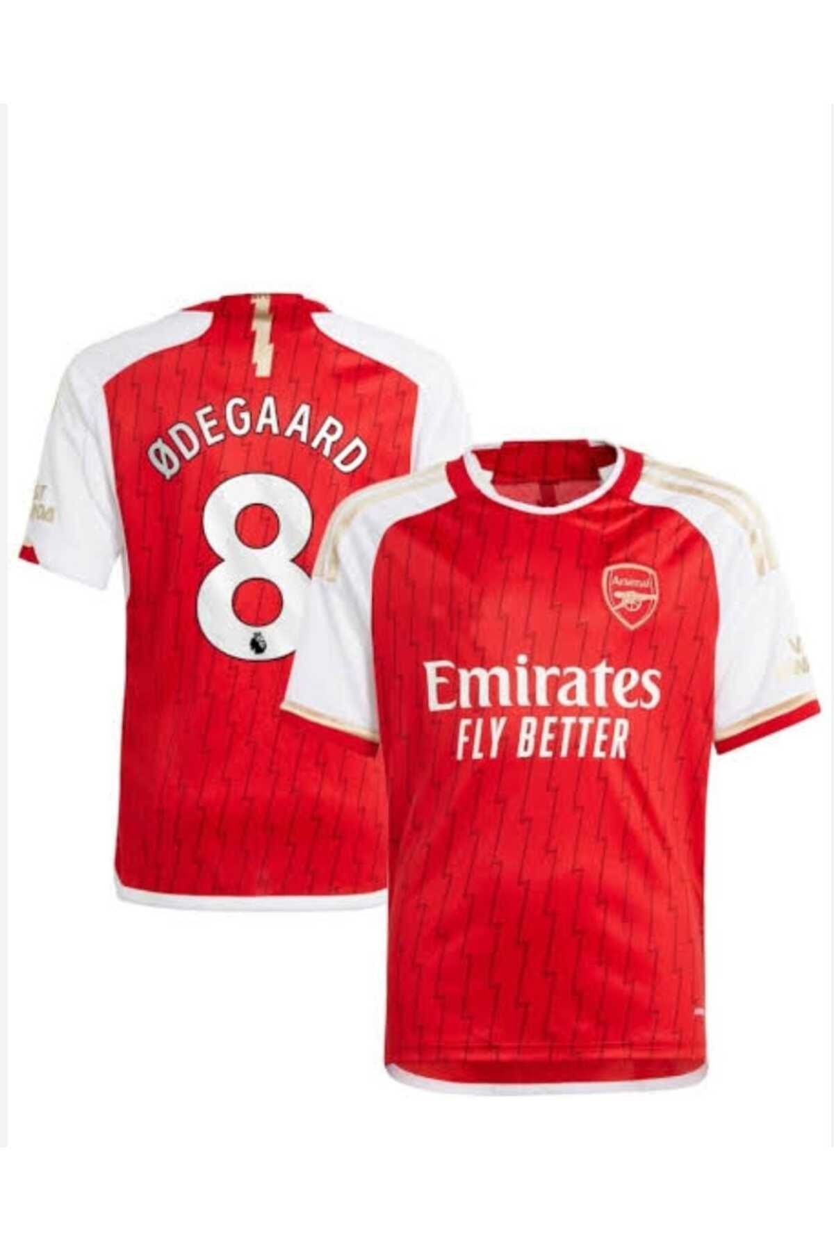 BYSPORTAKUS Arsenal 2023/24 Yeni Sezon Martin Ødegaard Iç Saha Forması