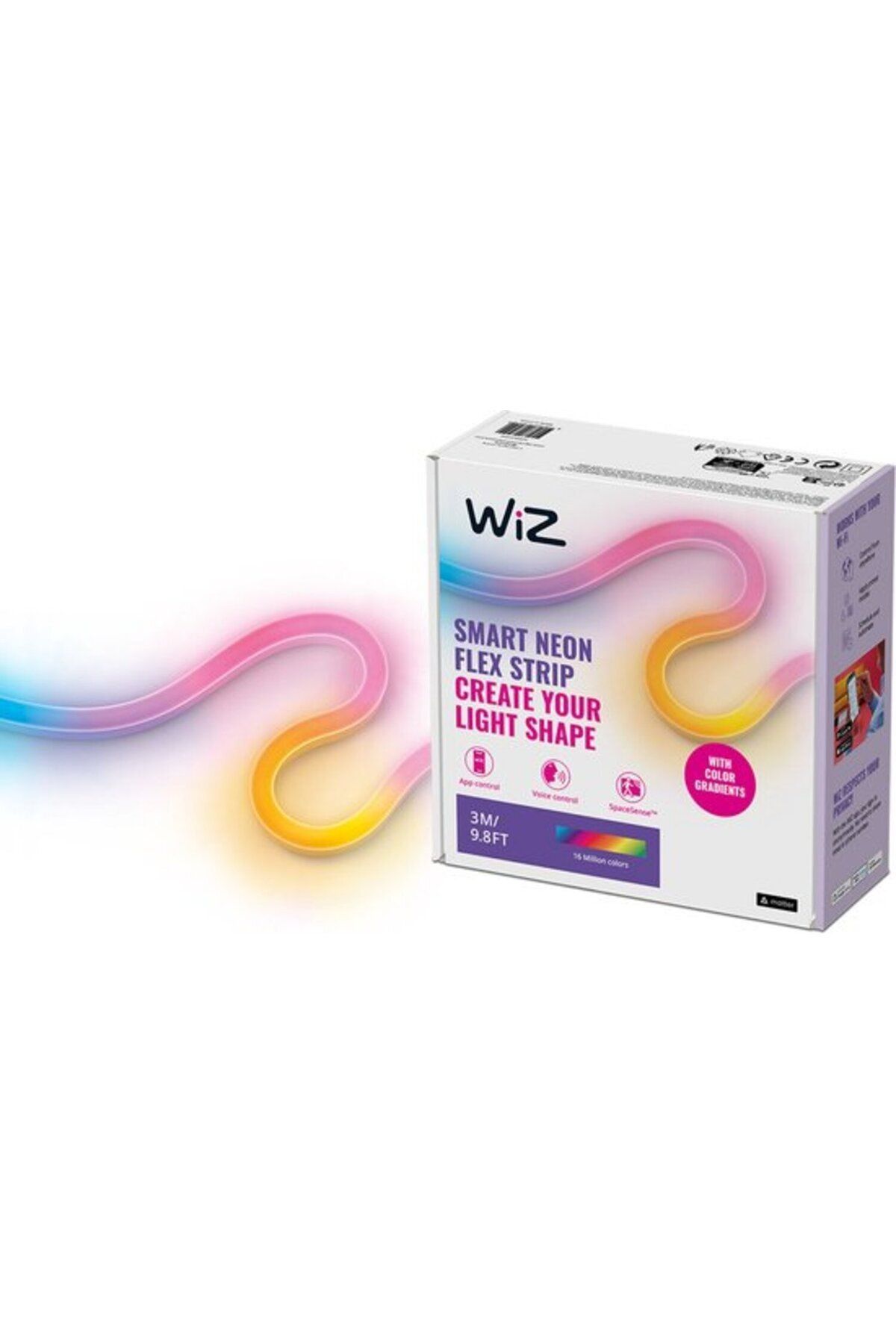 Wiz Akıllı Neon Flex Akıllı Renkli Led Şerit - 3 Metre