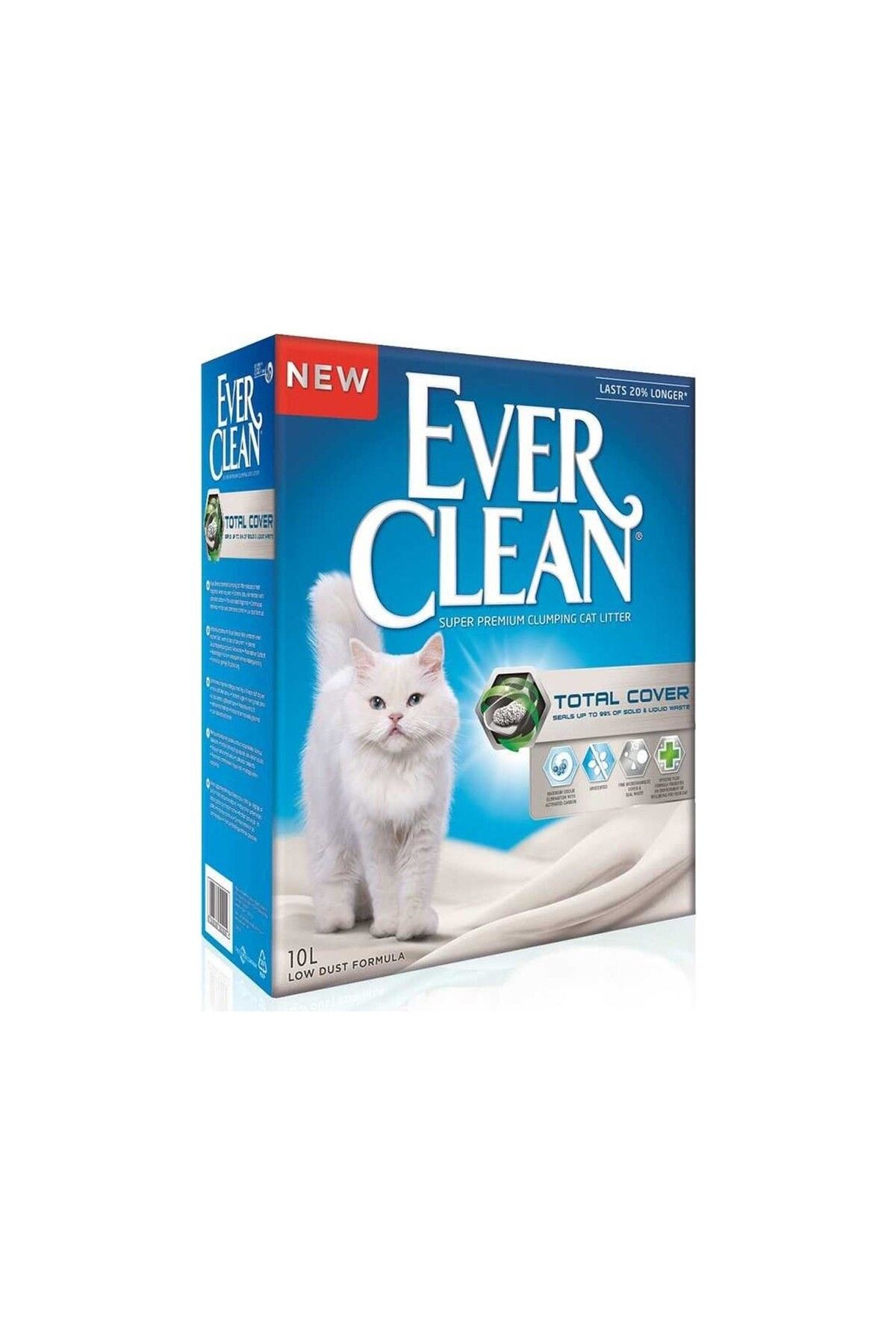 Ever Clean Total Cover Ince Taneli Topaklaşan Kedi Kumu 10 L