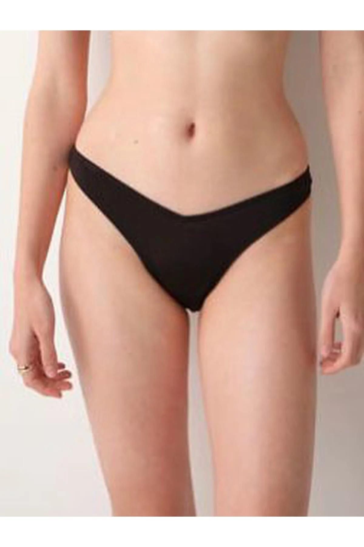 Pierre Cardin Jess V Kesim Bikini Tek Alt Siyah 239200