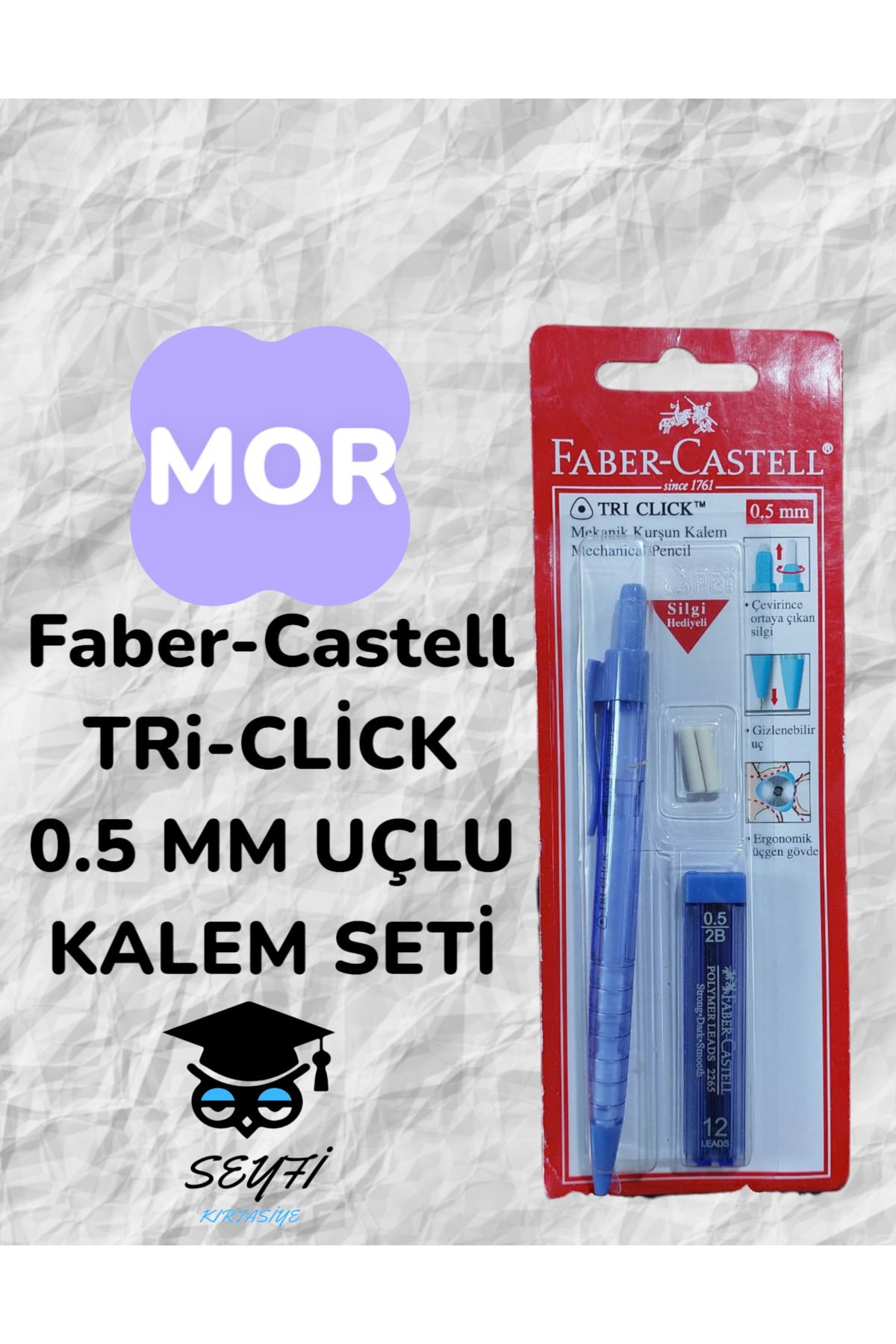 Faber Castell Faber-Castell TRi-CLİCK  0.5 MM UÇLU KALEM SETİ