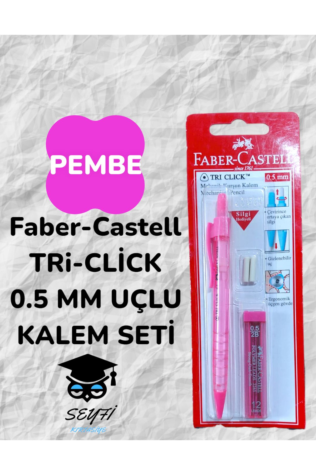 Faber Castell Faber-Castell TRi-CLİCK  0.5 MM UÇLU KALEM SETİ