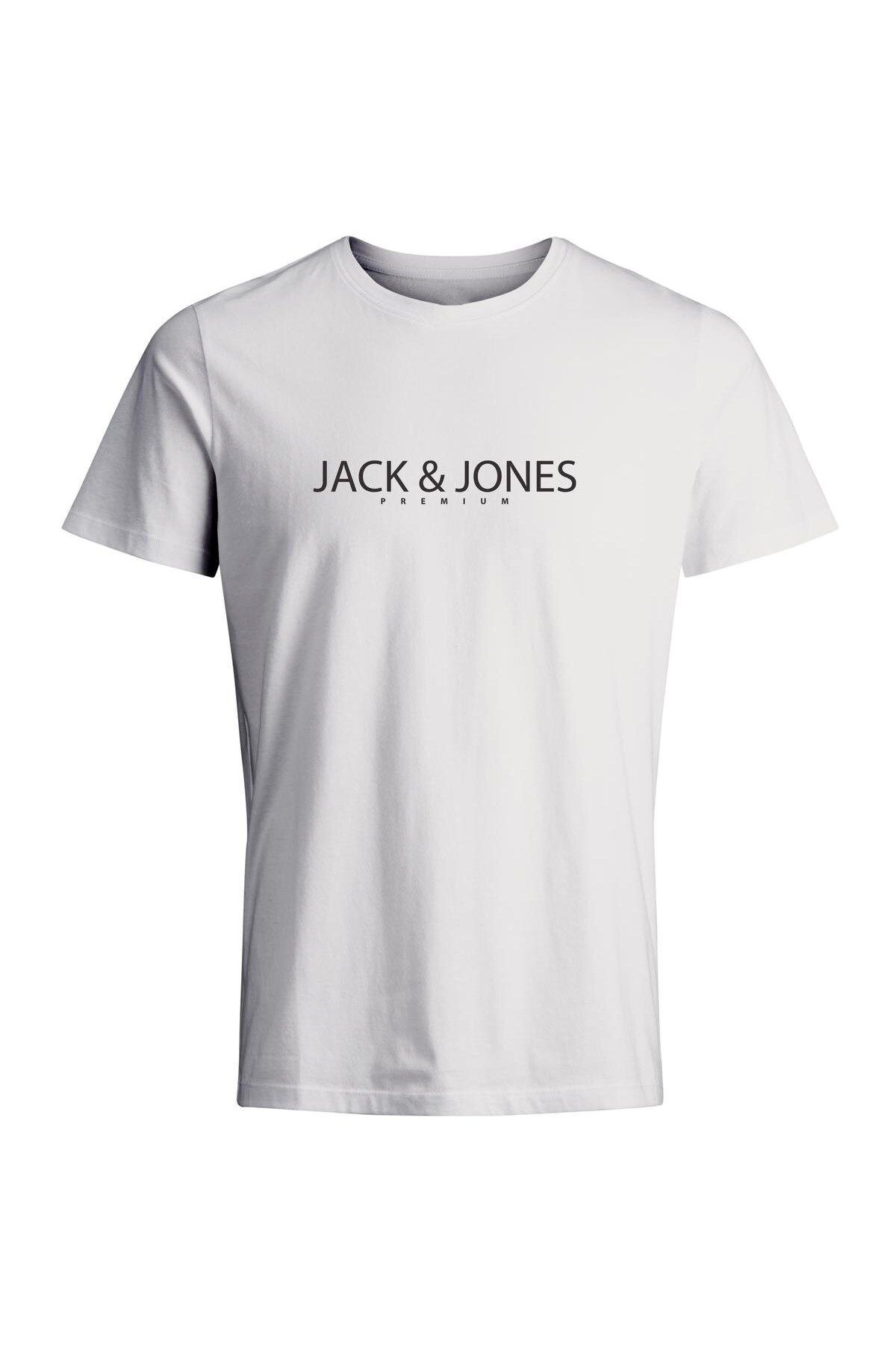 Jack & Jones Jprblajack Ss Tee Crew Neck Fst Ln Erkek T-shirt 12256971 Bright White